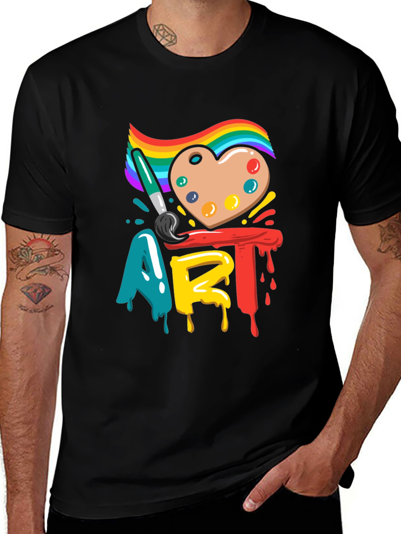 Variant 8 of Colorful Art T-Shirt: Artistic Expression Tee