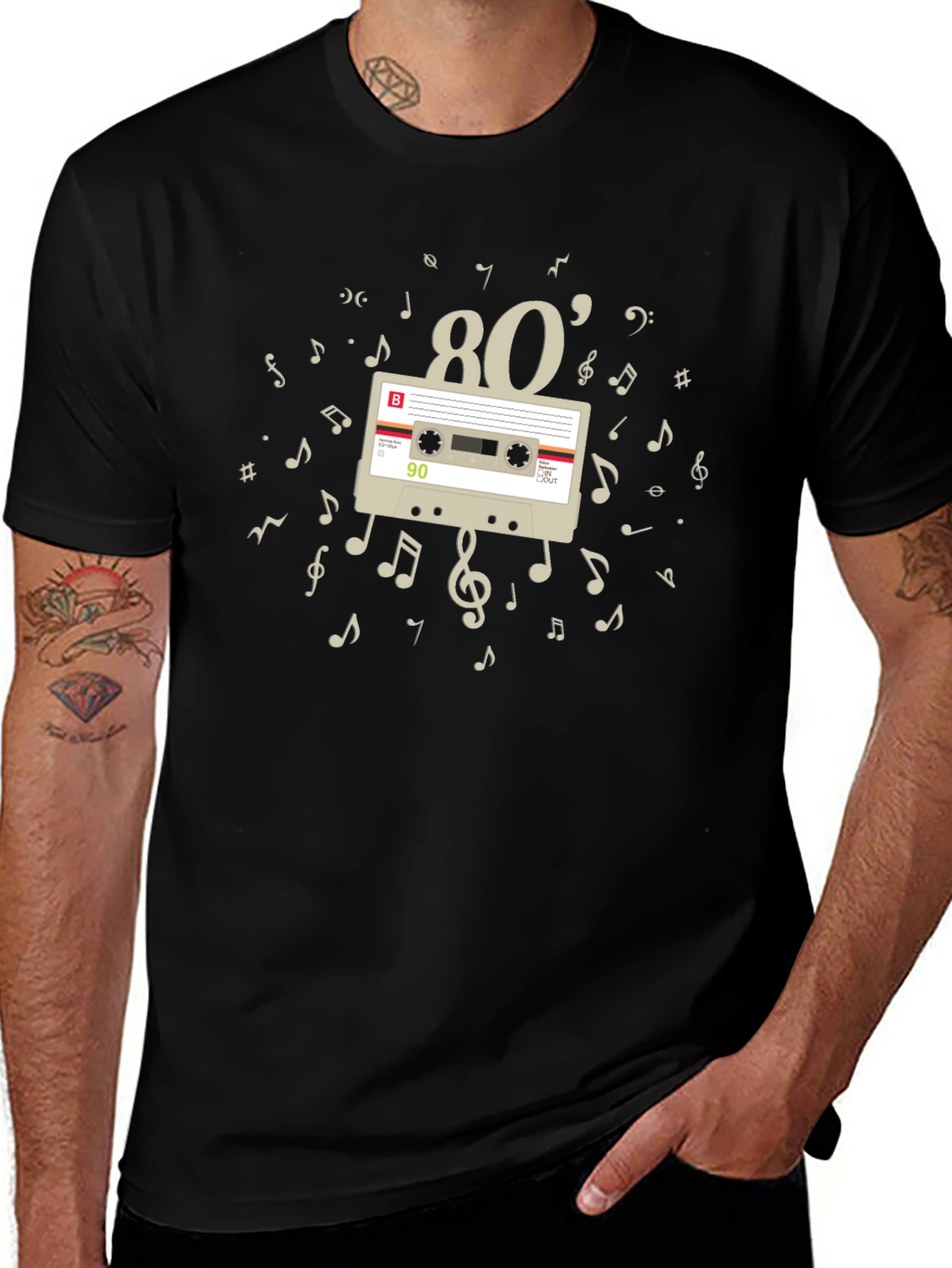 Retro 80's Music Cassette T-Shirt