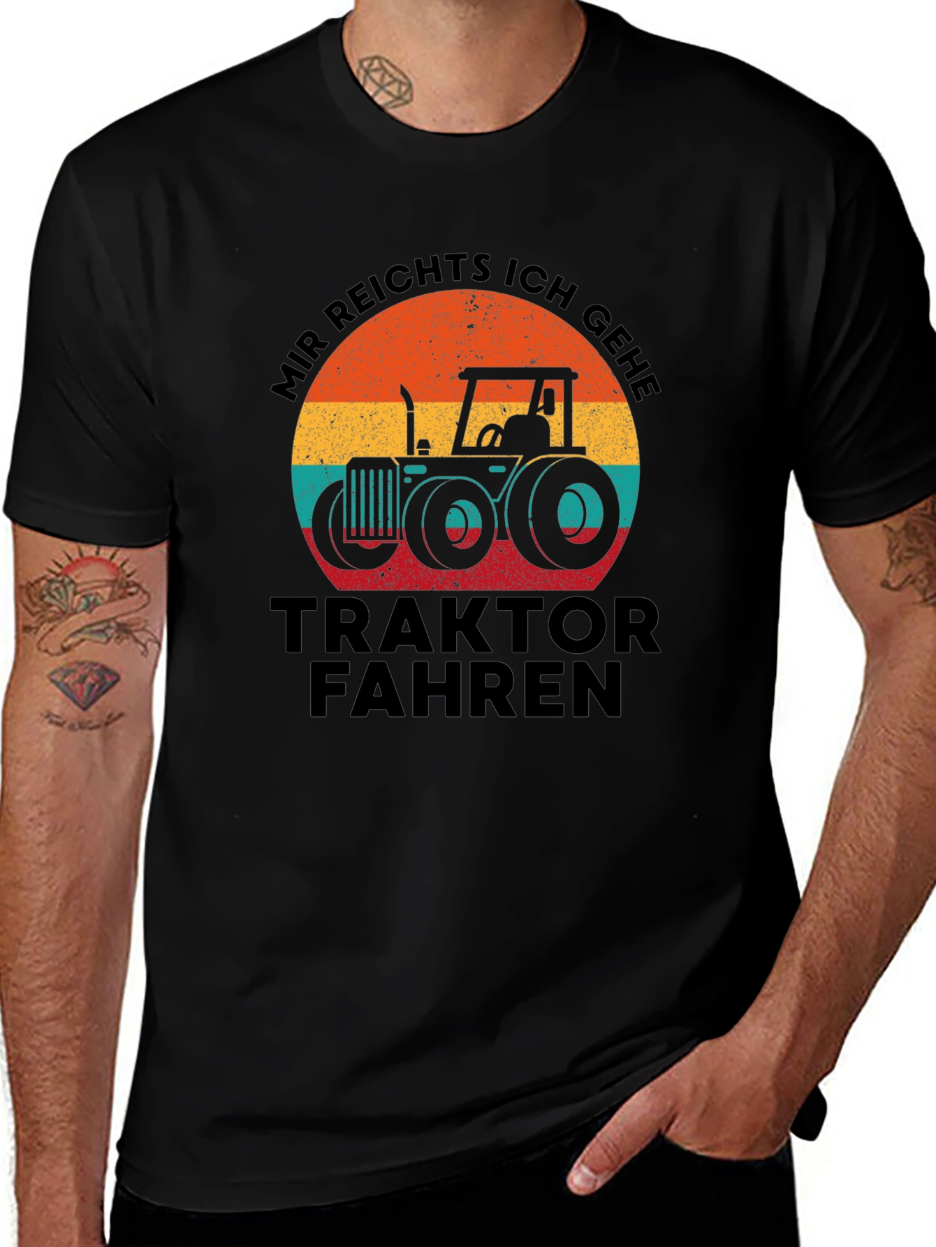 Variant 26 of Tractor T-Shirt - Mir Reichts Ich Gehe Traktor Fahren Graphic Tee