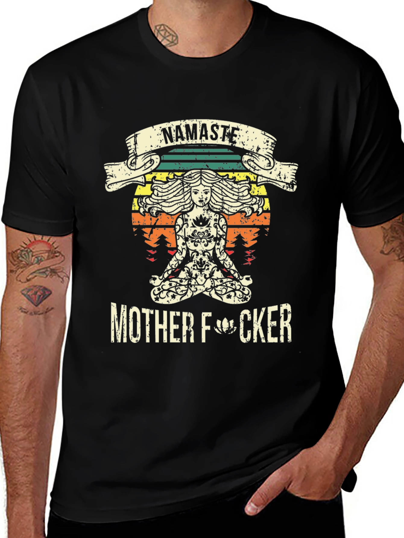 Variant 24 of Namaste Mother F*cker T-Shirt