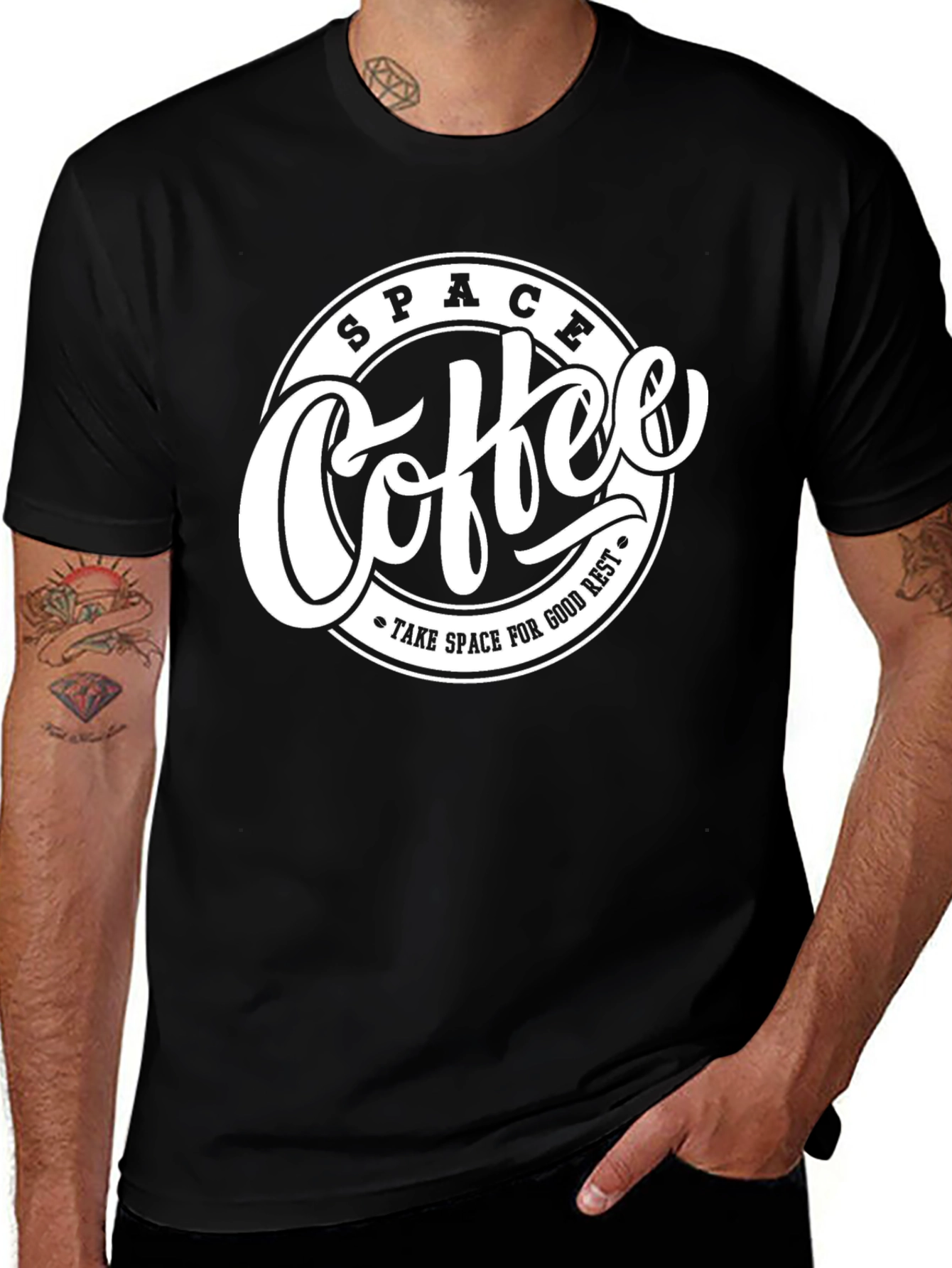 Variant 29 of Space Coffee Graphic Tee - Take Space For Good Rest