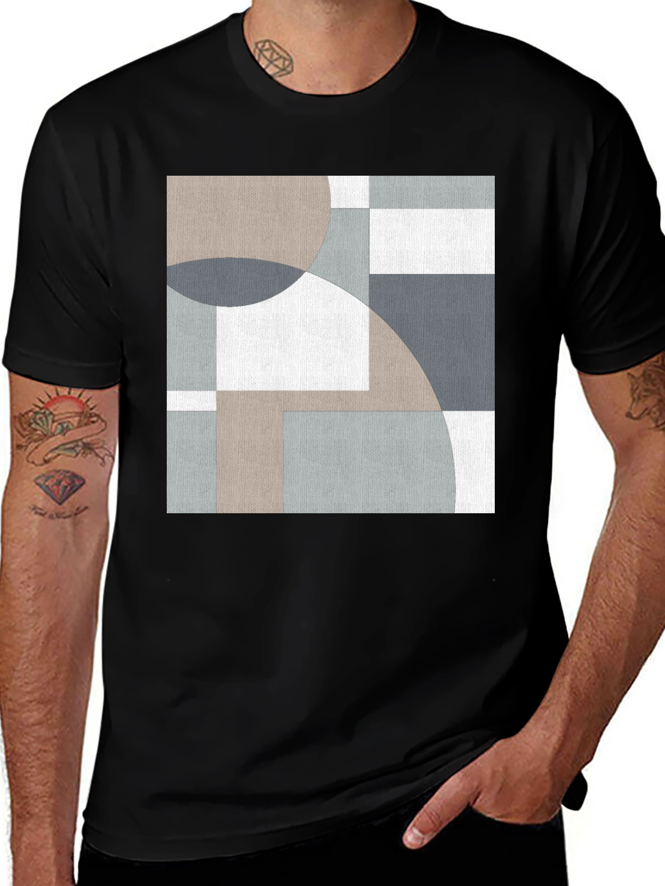 Variant 24 of Abstract Geometric T-Shirt: Modern Art Tee