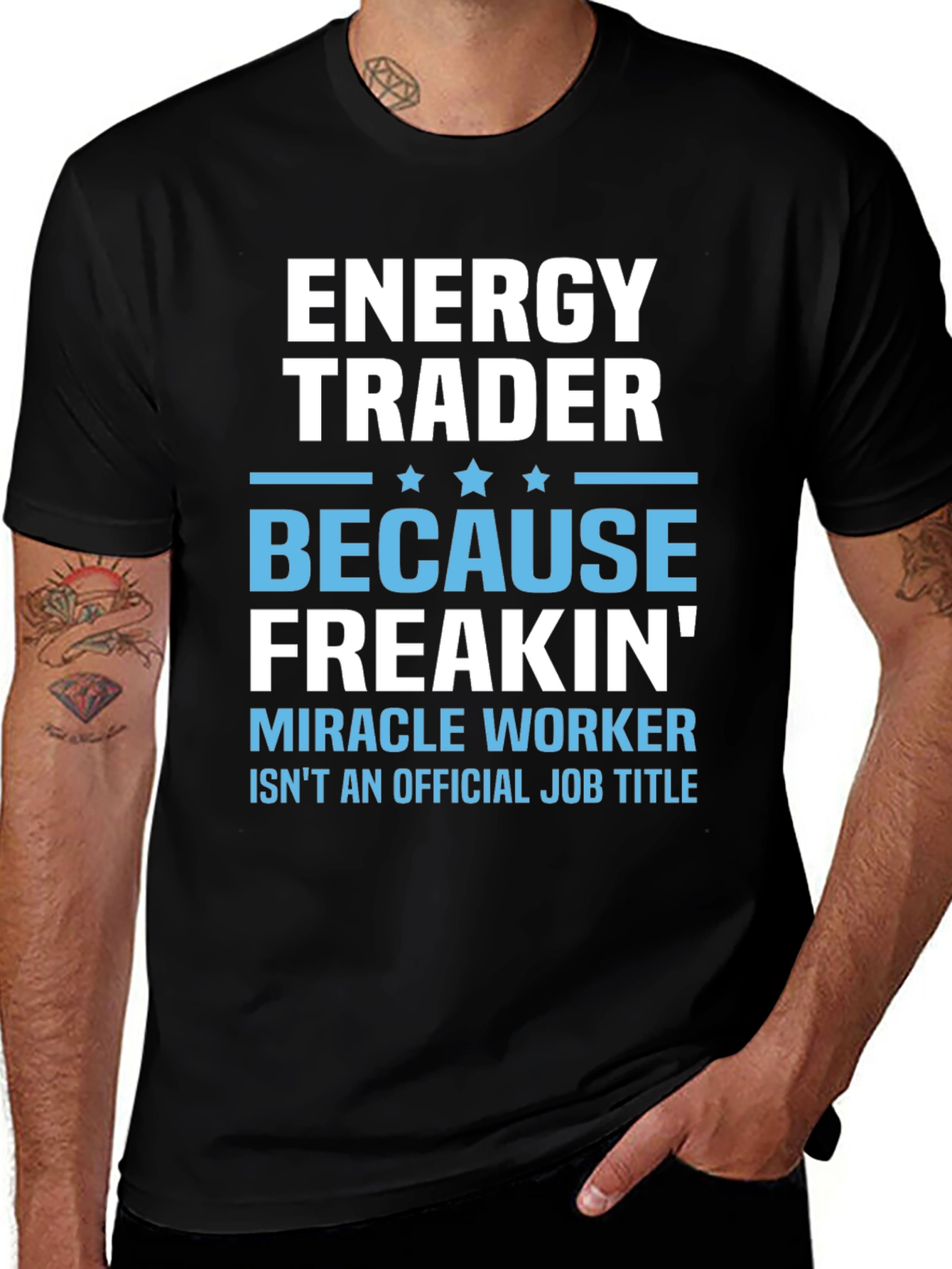 Energy Trader Funny Job Title Graphic T-Shirt