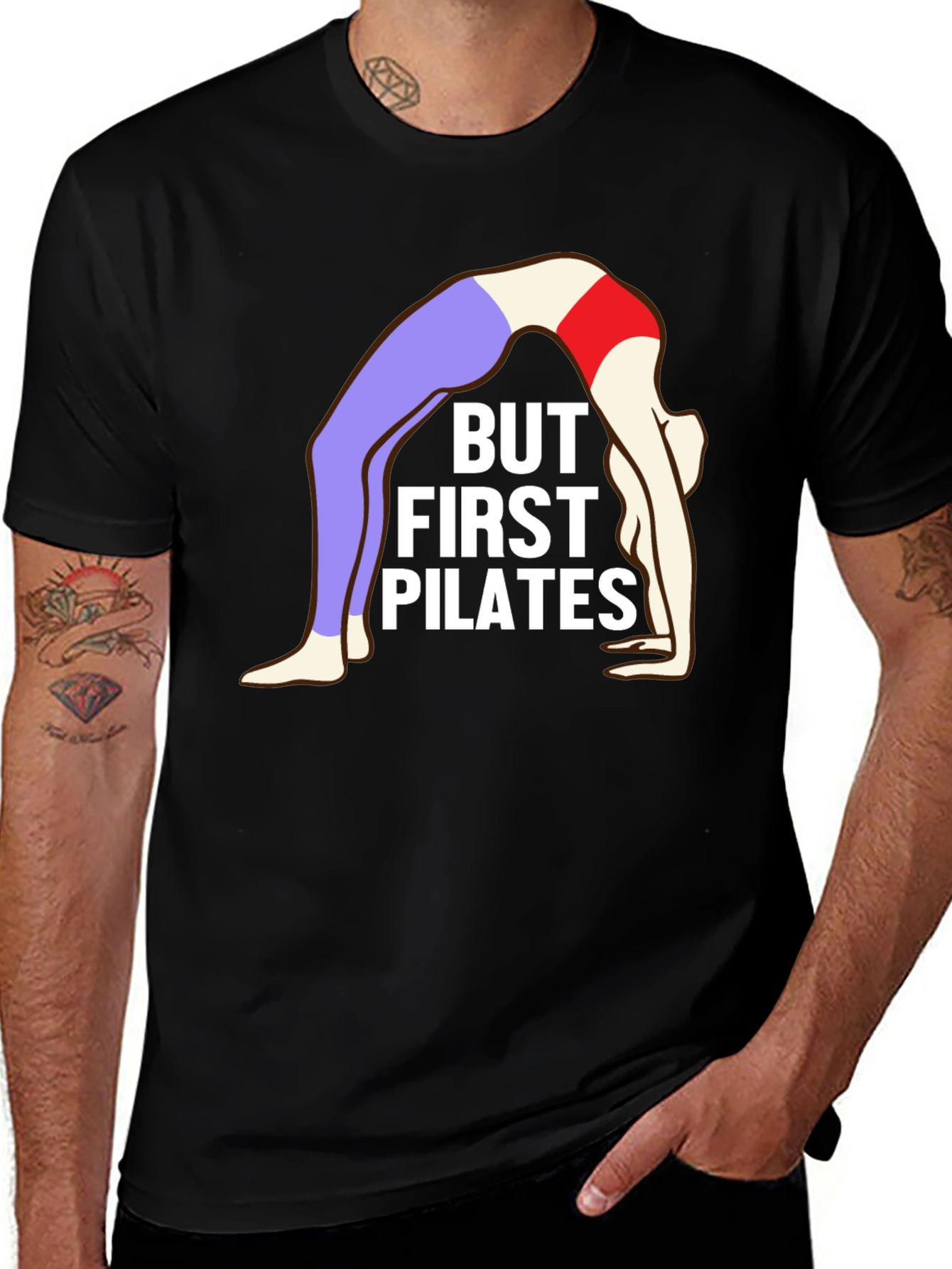 Variant 9 of But First Pilates T-Shirt - Yoga & Fitness Tee