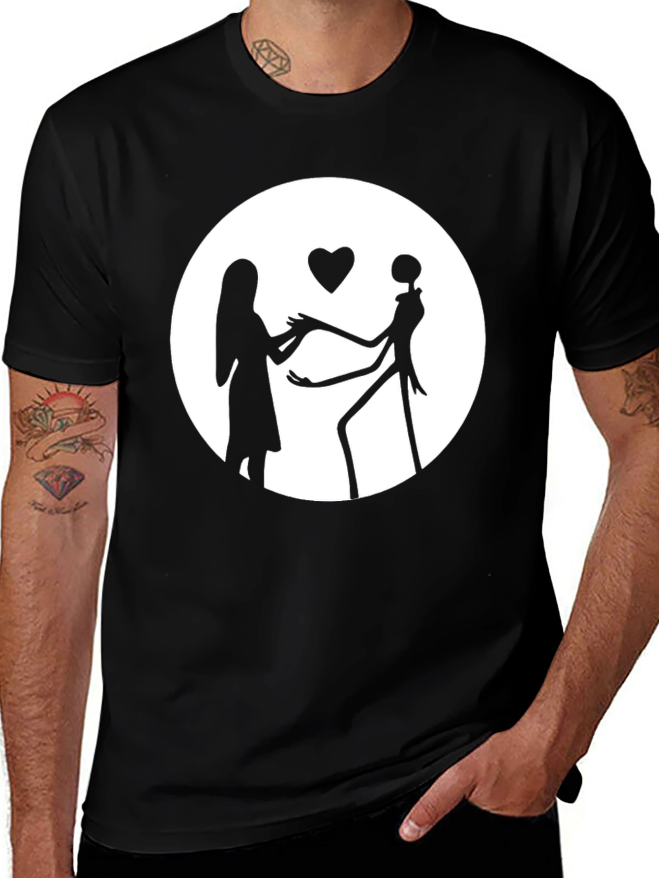 Nightmare Before Christmas T-Shirt - Jack & Sally Love