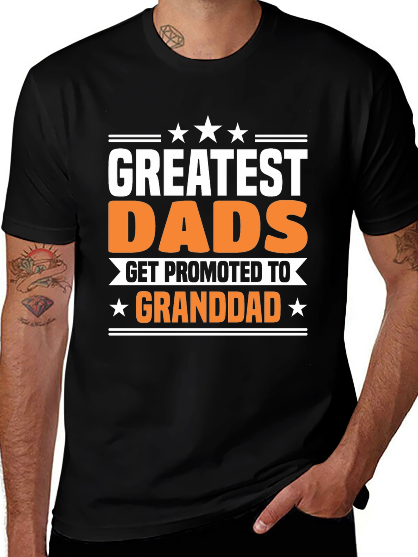 Variant 8 of Greatest Dads Get Promoted to Granddad T-Shirt