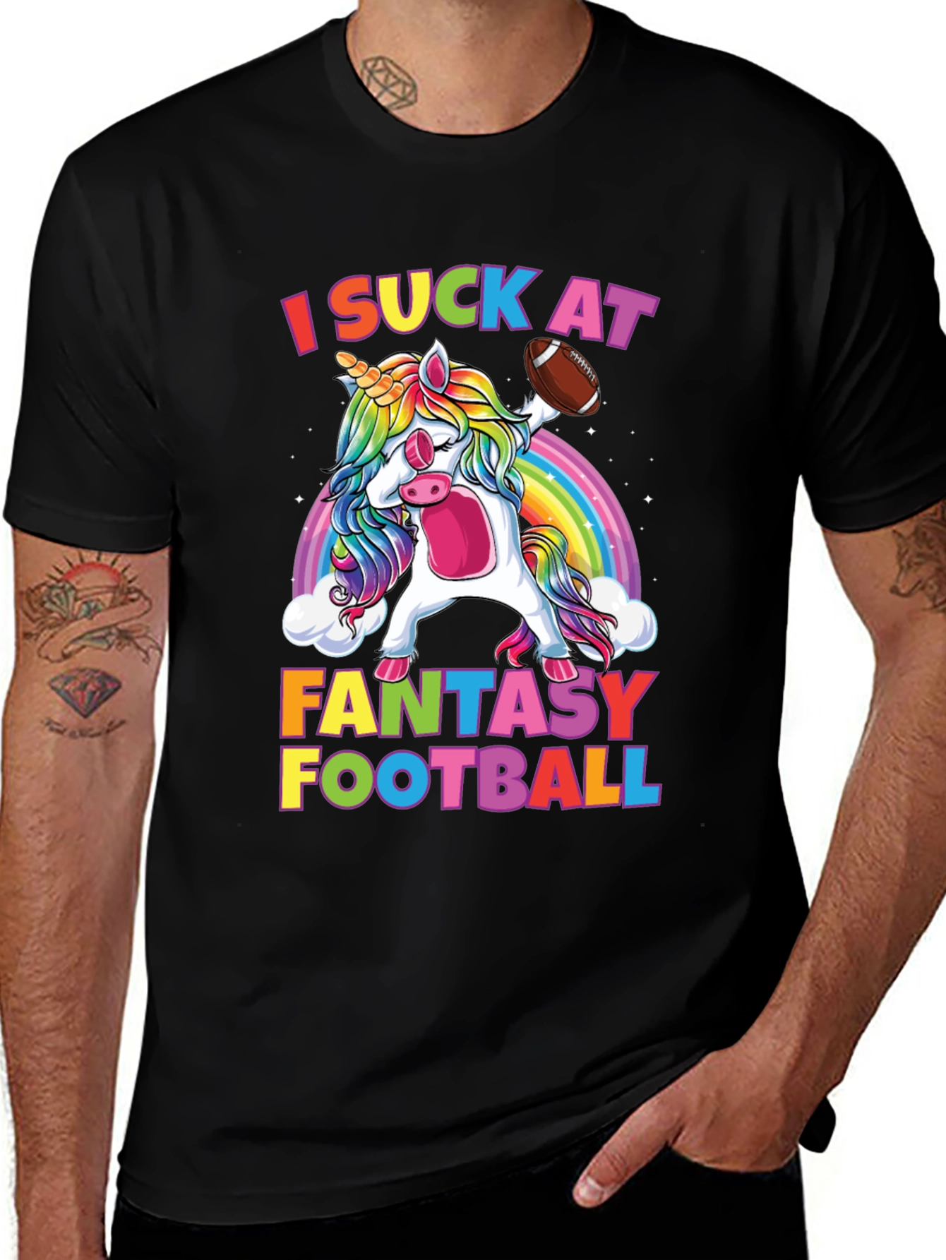 Variant 3 of Funny Fantasy Football Unicorn T-Shirt