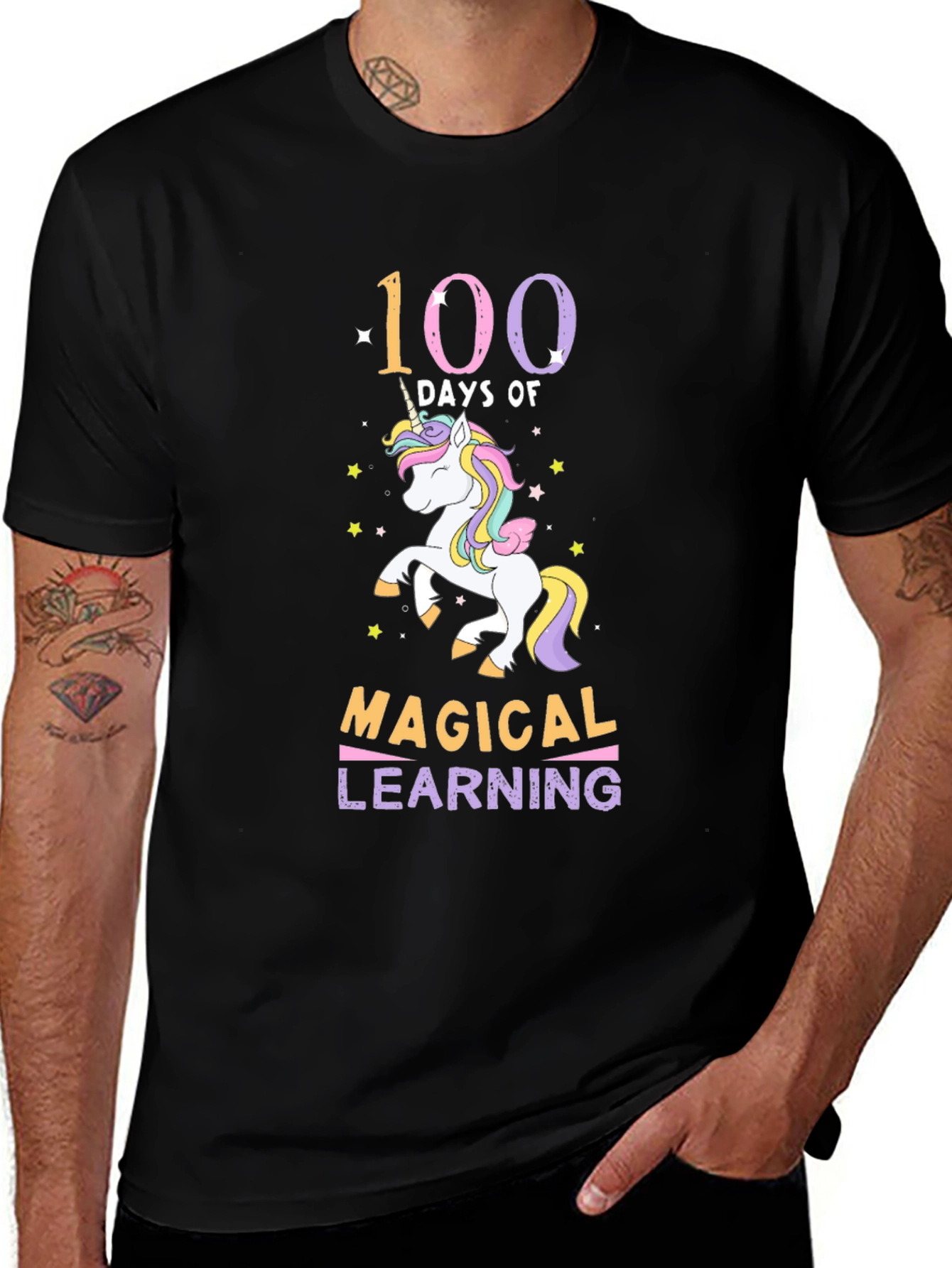 100 Days Magical Learning Unicorn T-Shirt