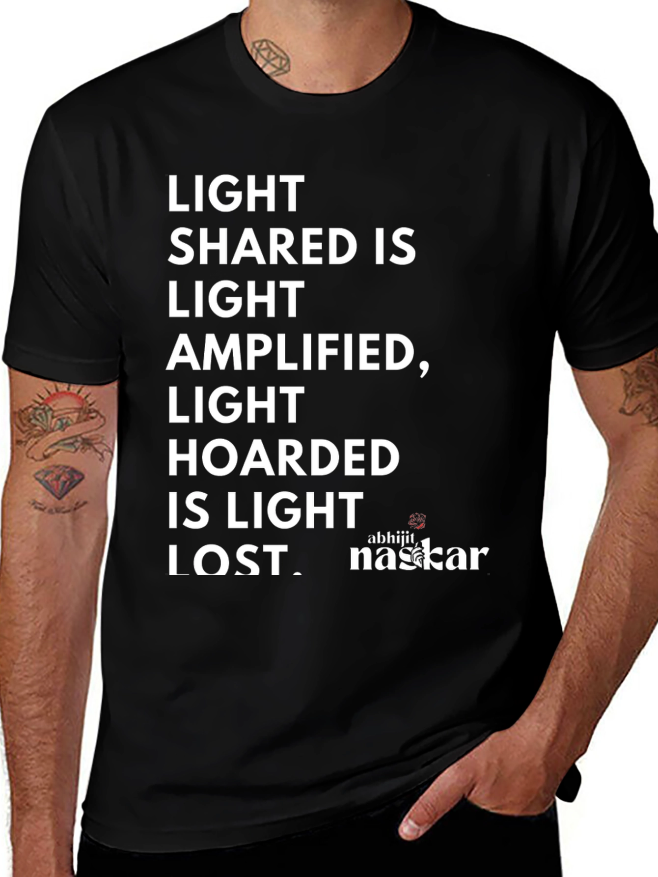 Variant 13 of Light Shared Is Light Amplified Graphic Tee