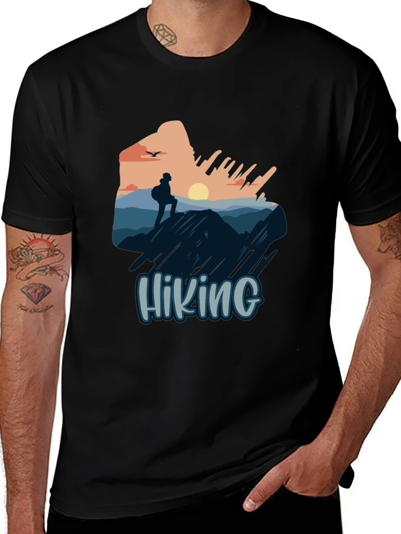 Variant 5 of Hiking Adventure T-Shirt - Nature Design