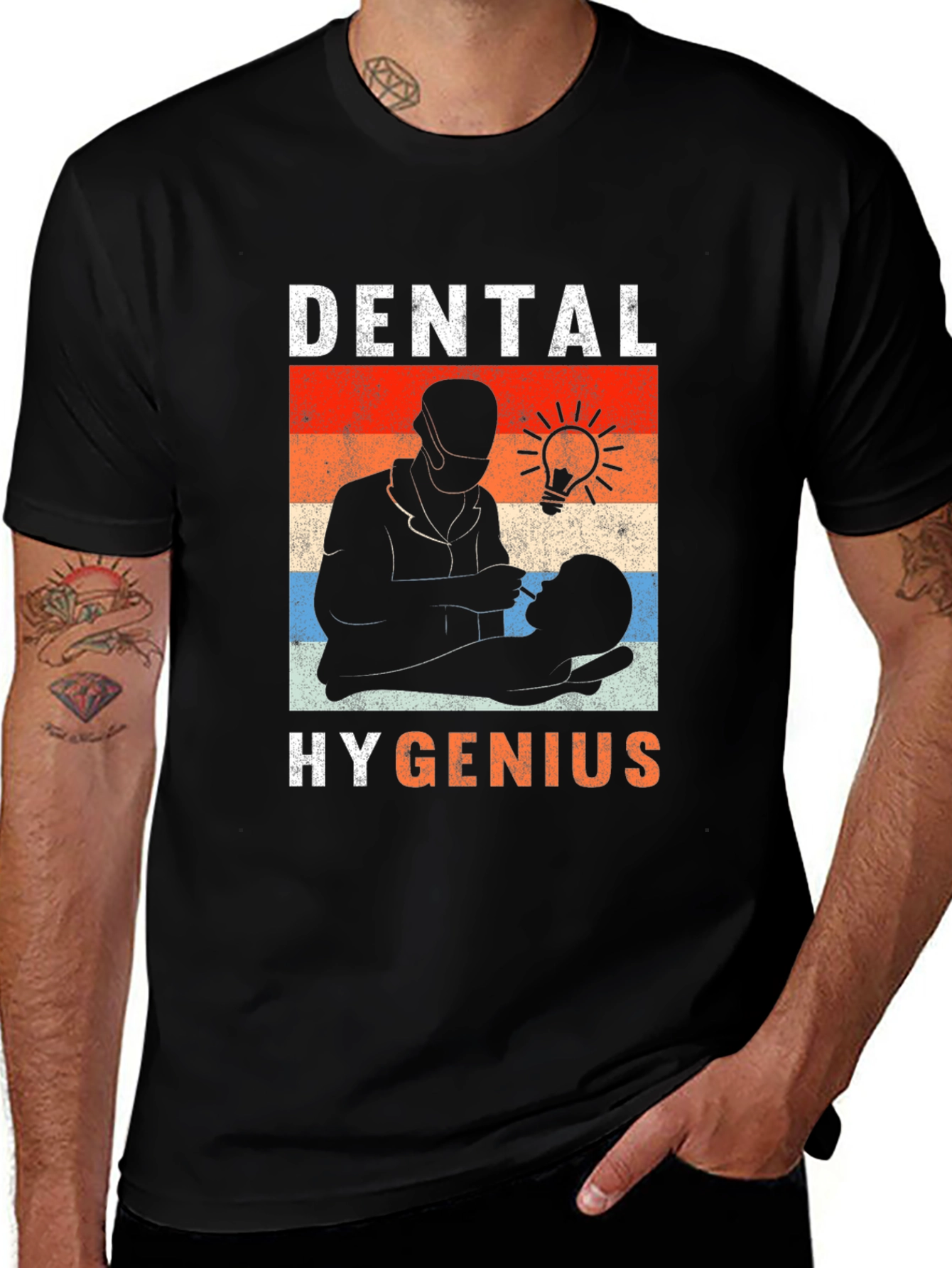 Variant 23 of Dental Hygenius Graphic T-Shirt Dentist Gift