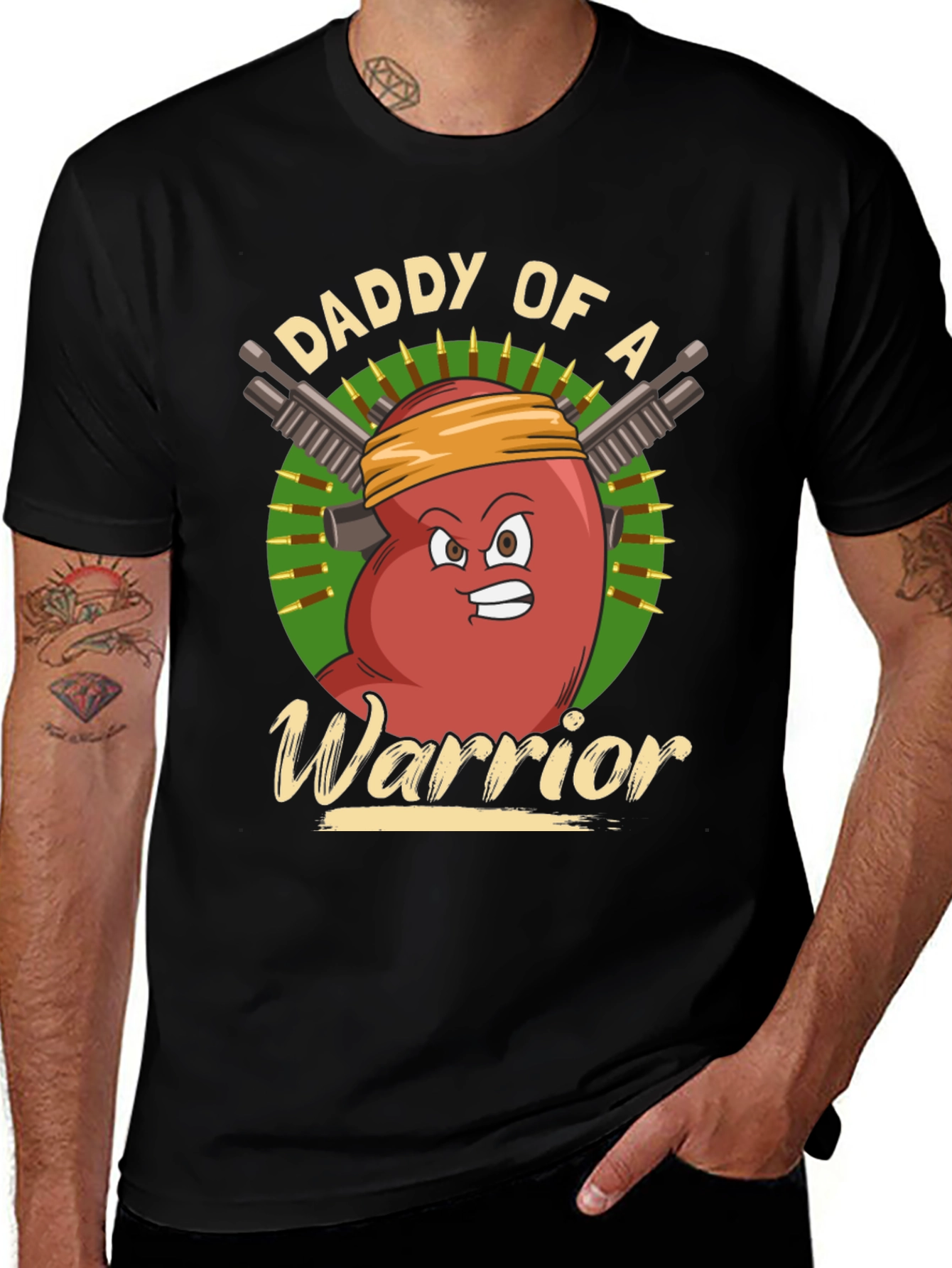 Variant 2 of Daddy of a Warrior T-Shirt