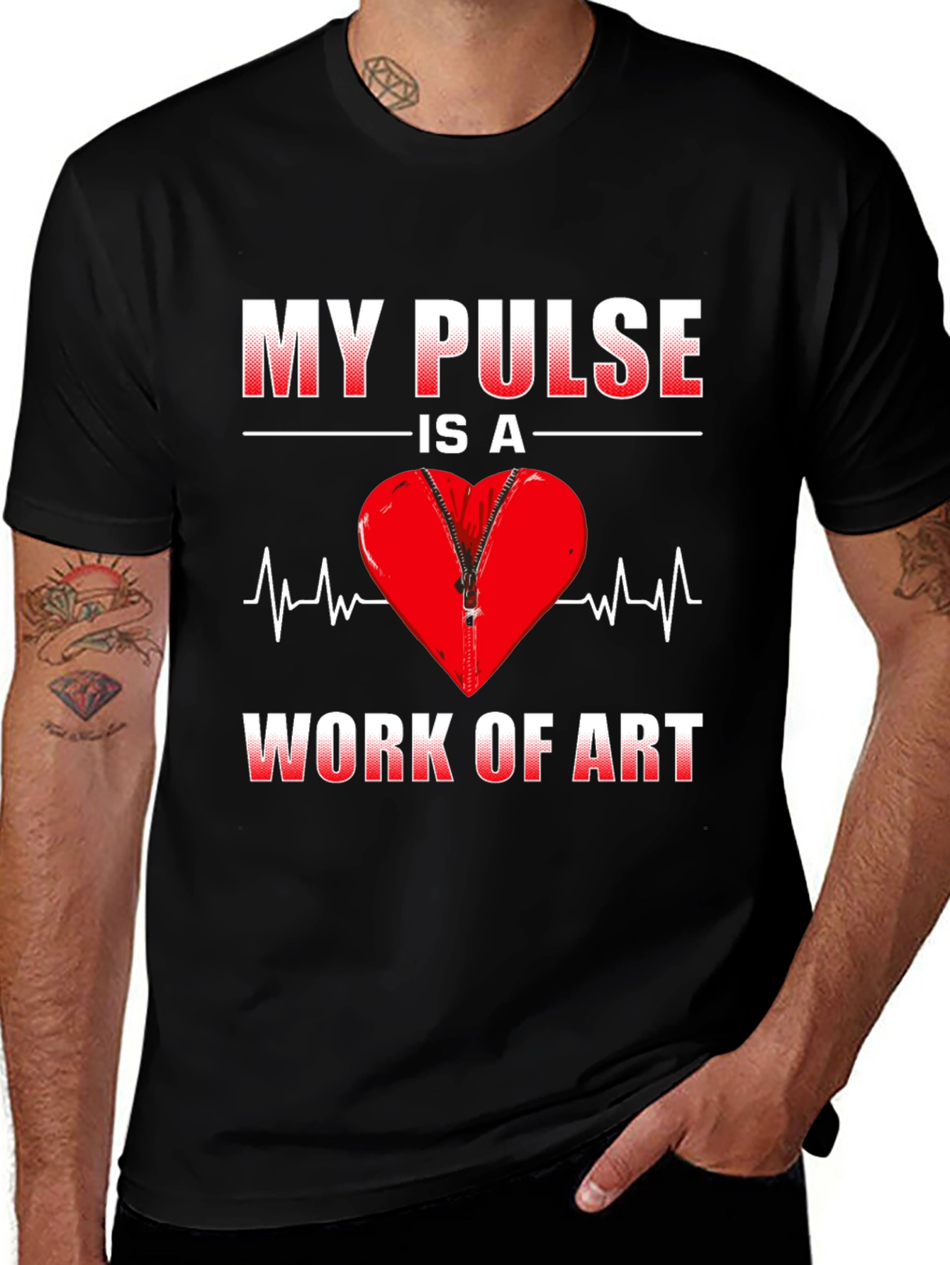 Variant 28 of My Pulse is a Work of Art Graphic T-Shirt