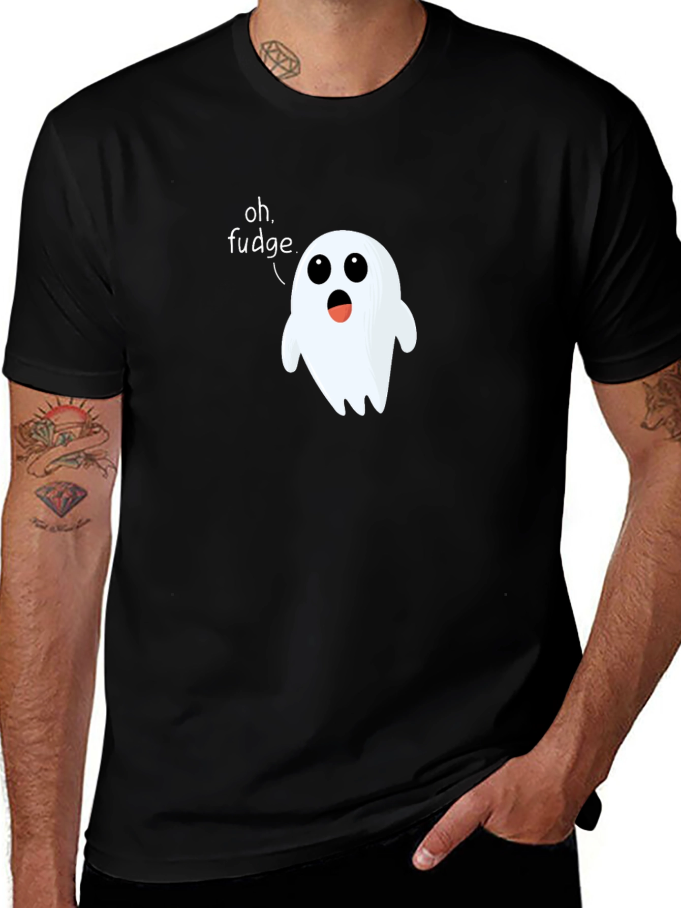Variant 30 of Oh Fudge Ghost T-Shirt Funny Halloween Tee