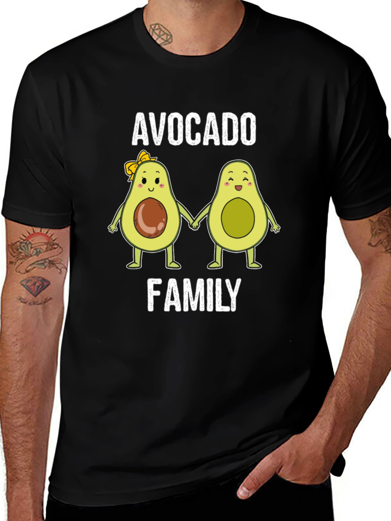 Variant 28 of Avocado Family Graphic Tee
