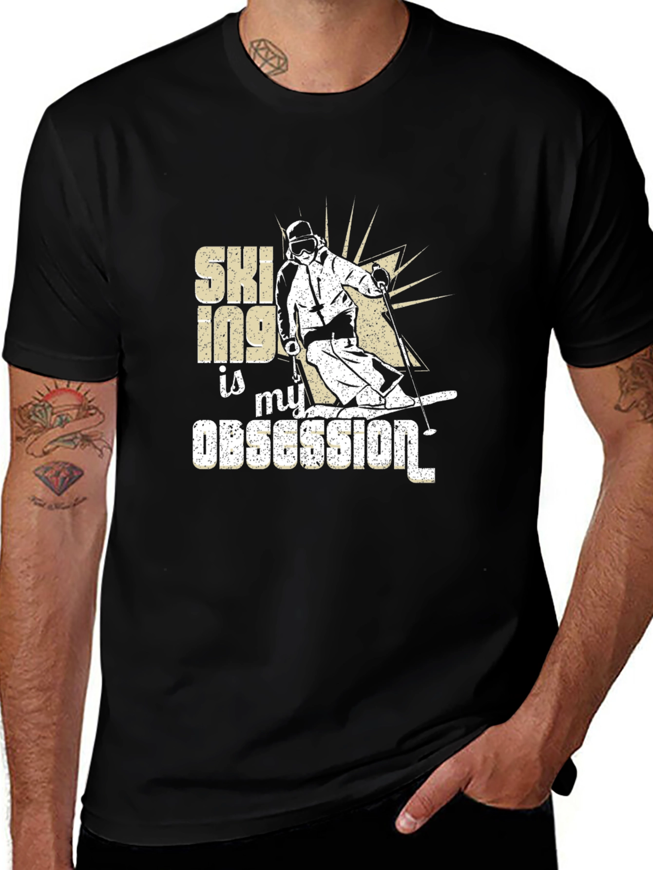Variant 10 of Skiing is My Obsession T-Shirt