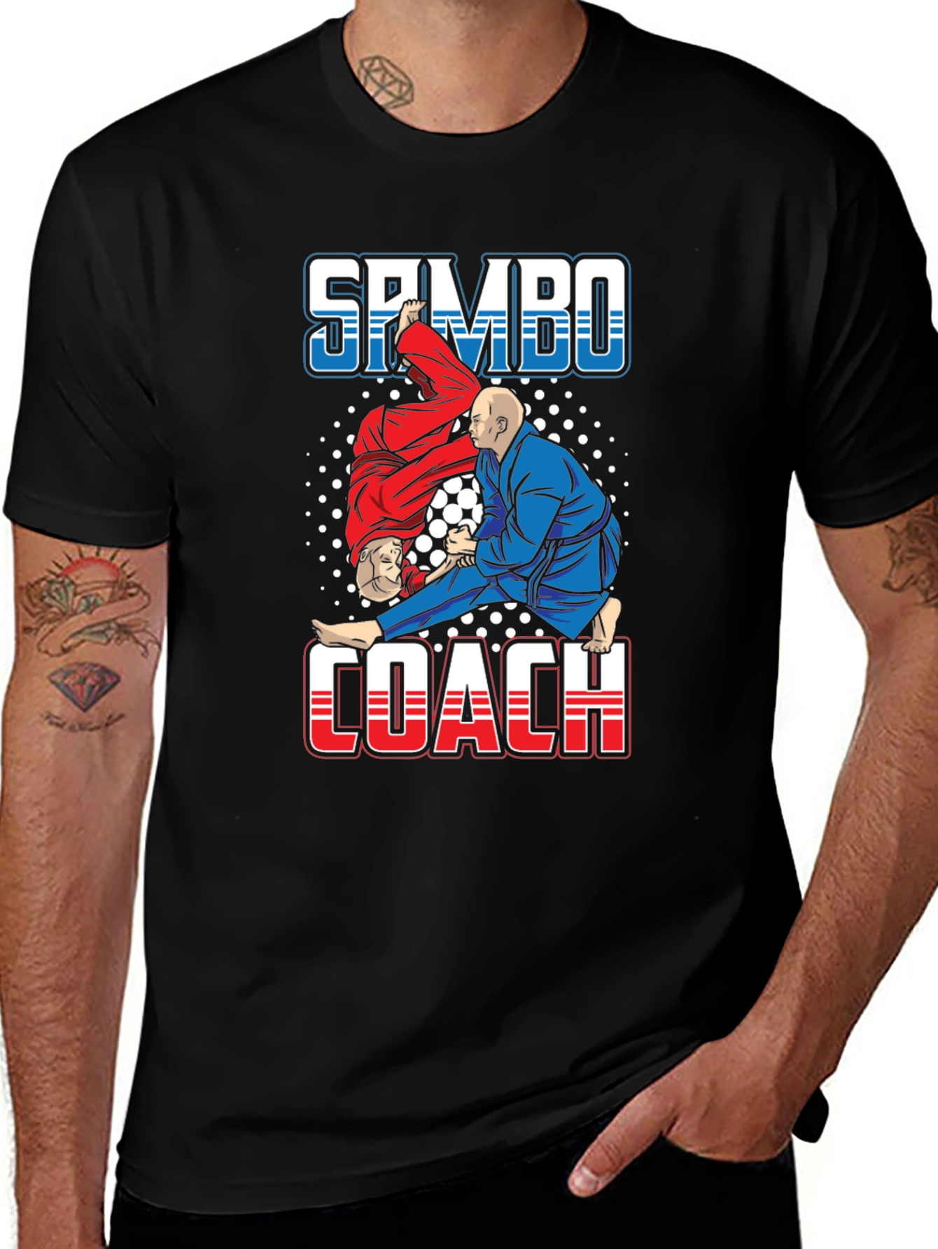 Sambo Coach T-Shirt Martial Arts Wrestling Tee
