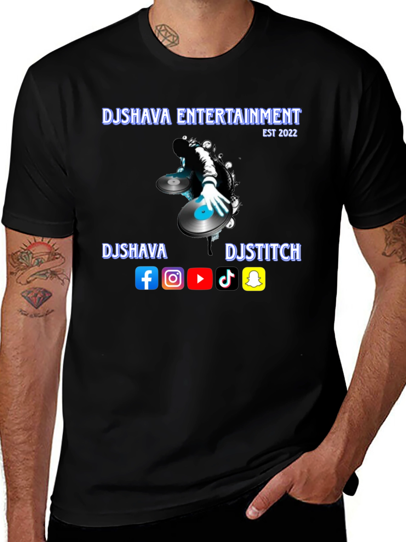 DJ Shava Entertainment T-Shirt - EST 2022