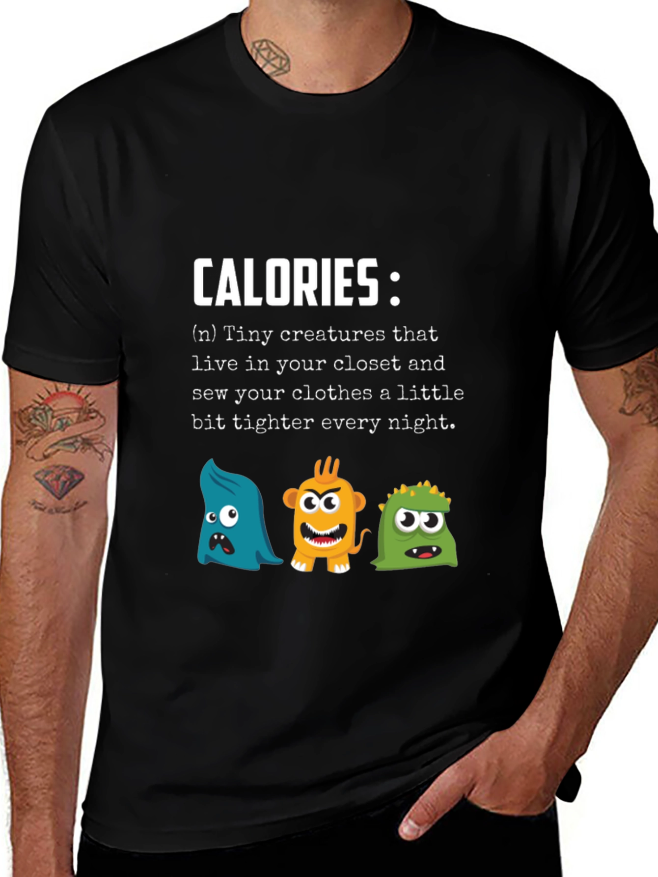 Variant 4 of Calories Tiny Creatures Graphic Tee