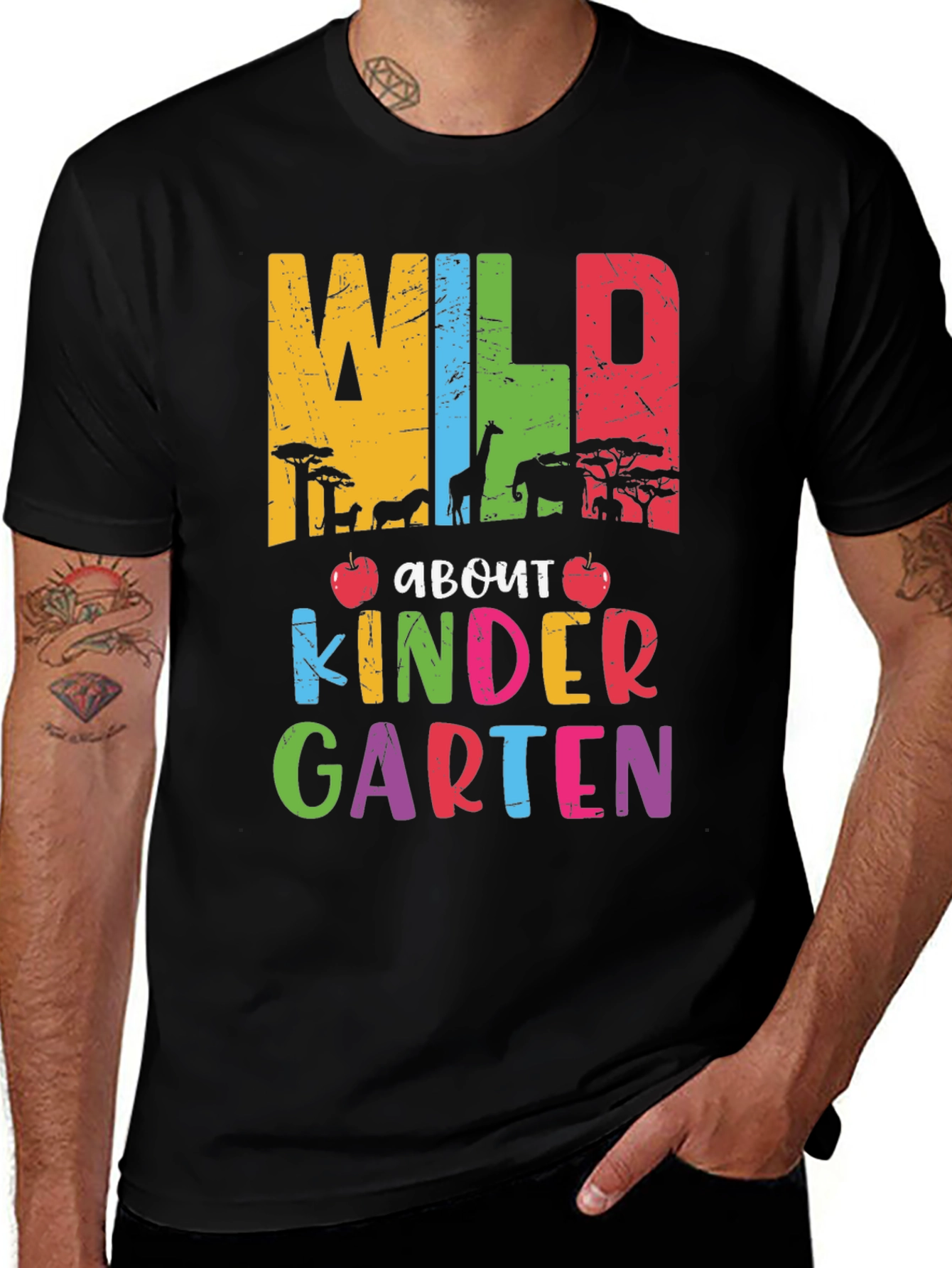 Variant 13 of Wild About Kindergarten Teacher T-Shirt