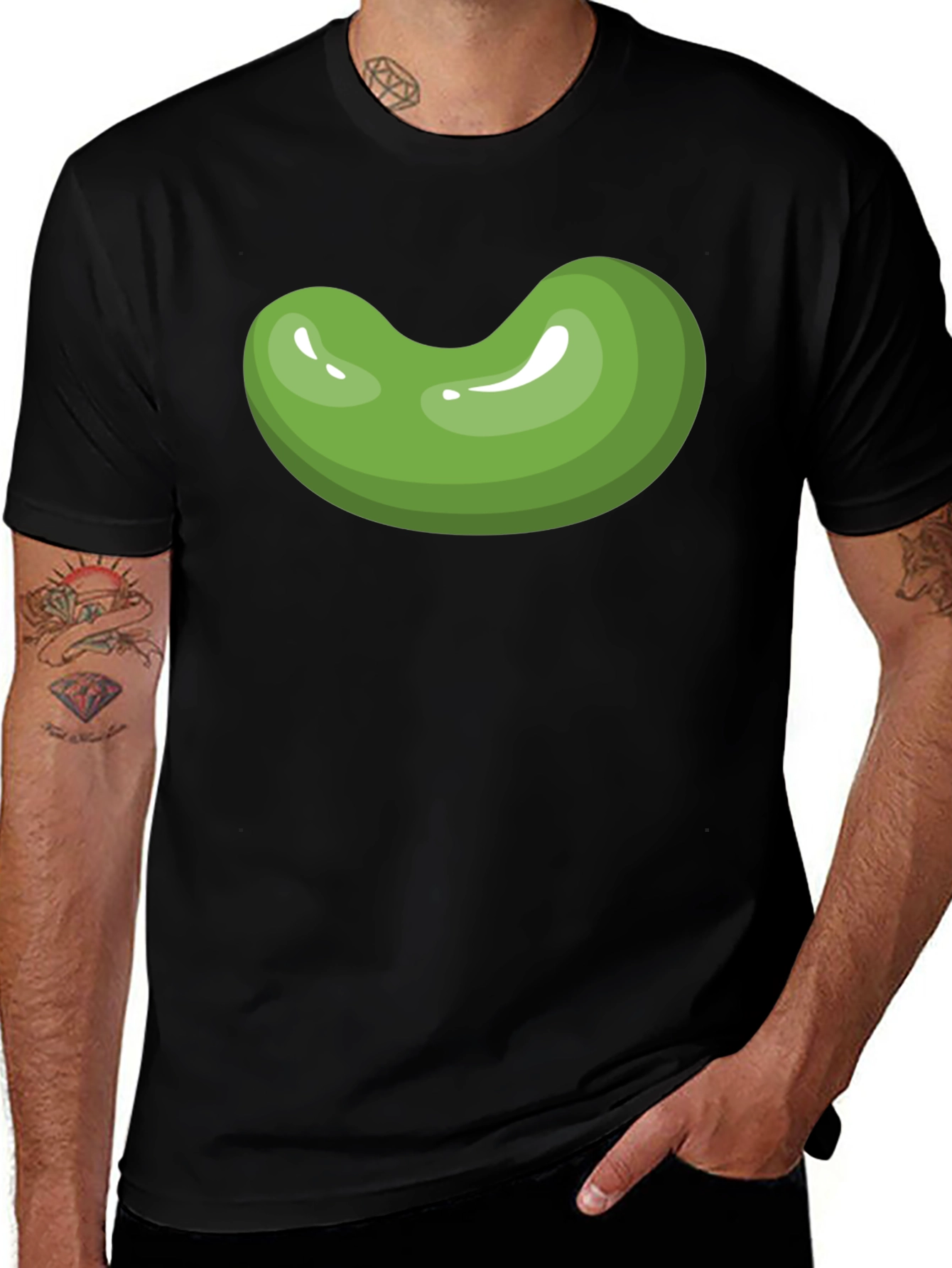 Variant 11 of Green Bean Graphic T-Shirt - Casual Comfort