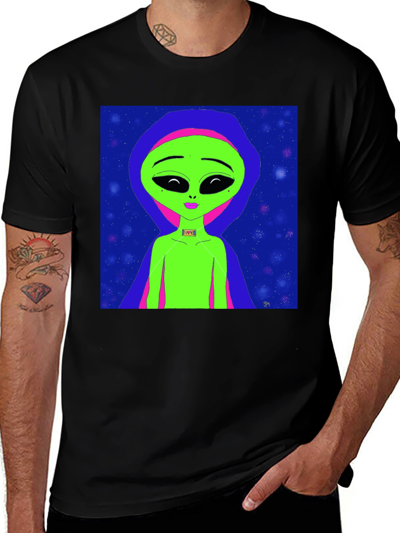 Variant 25 of Alien Art Graphic Tee