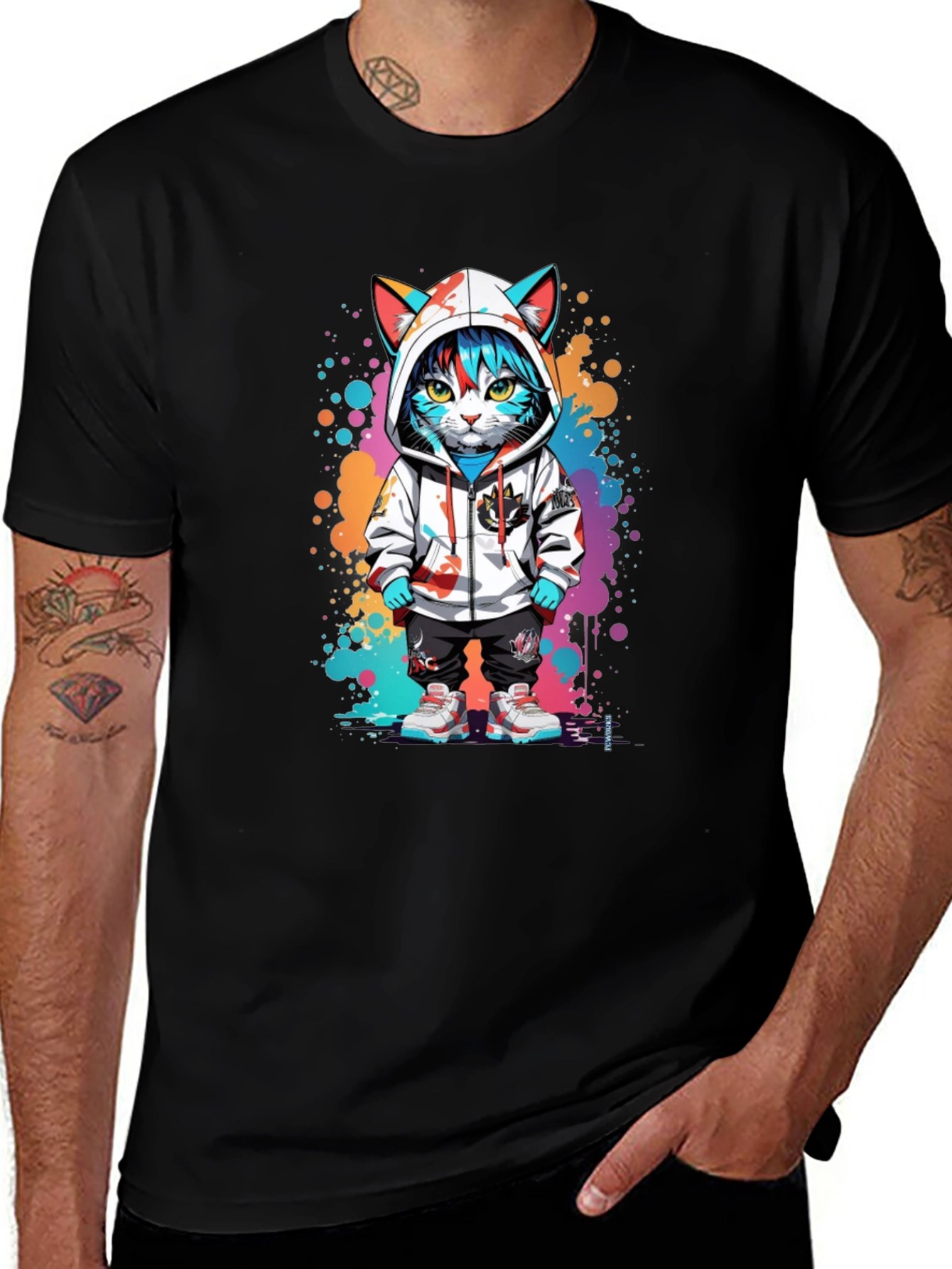 Variant 24 of Urban Cat Art T-Shirt