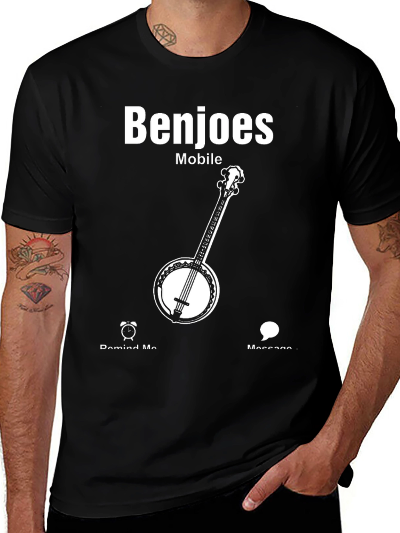 Variant 7 of Benjoes Mobile Graphic Tee - Banjo Lover Shirt