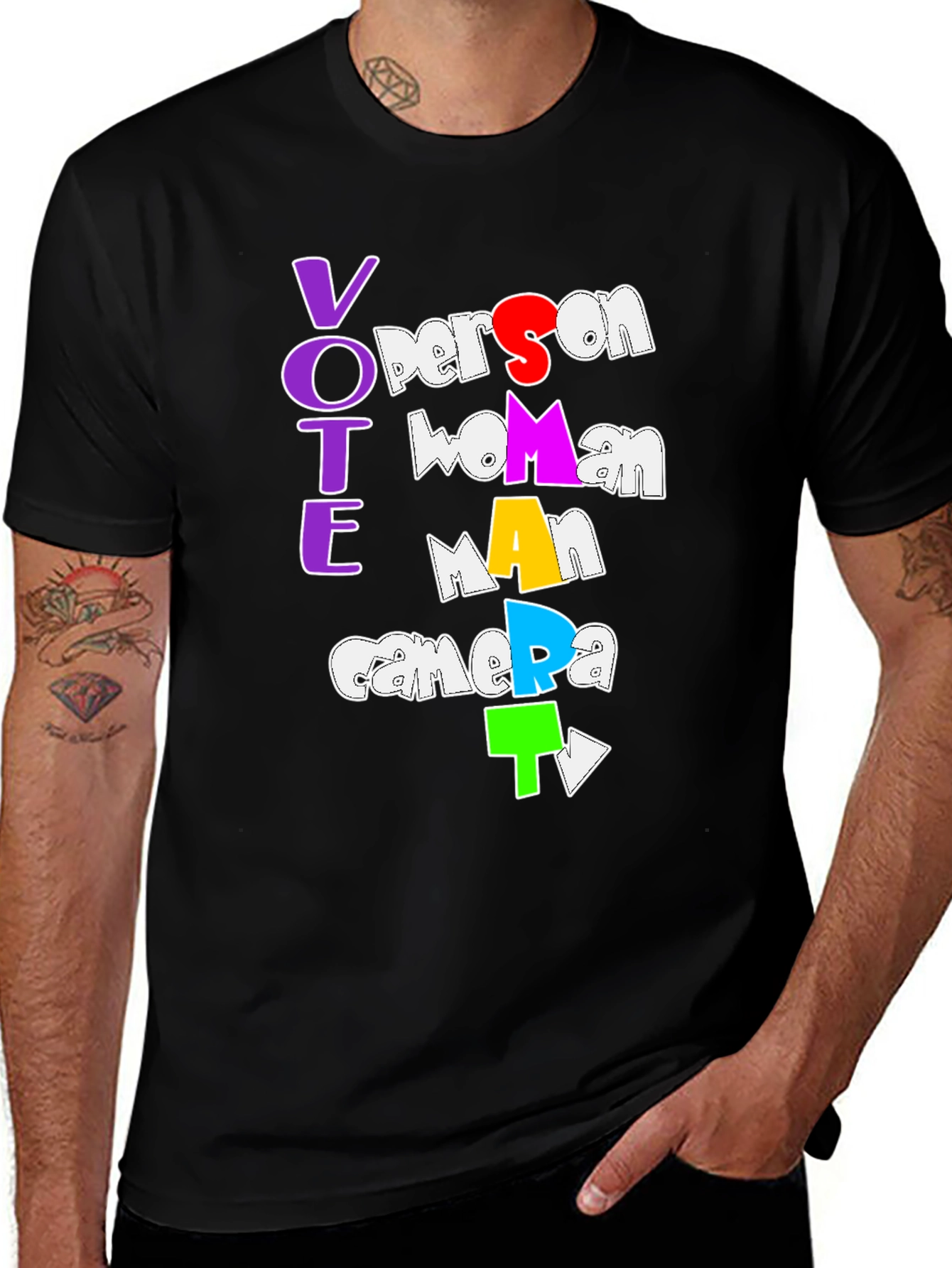Variant 2 of Vote Person Woman Man Camera TV T-Shirt
