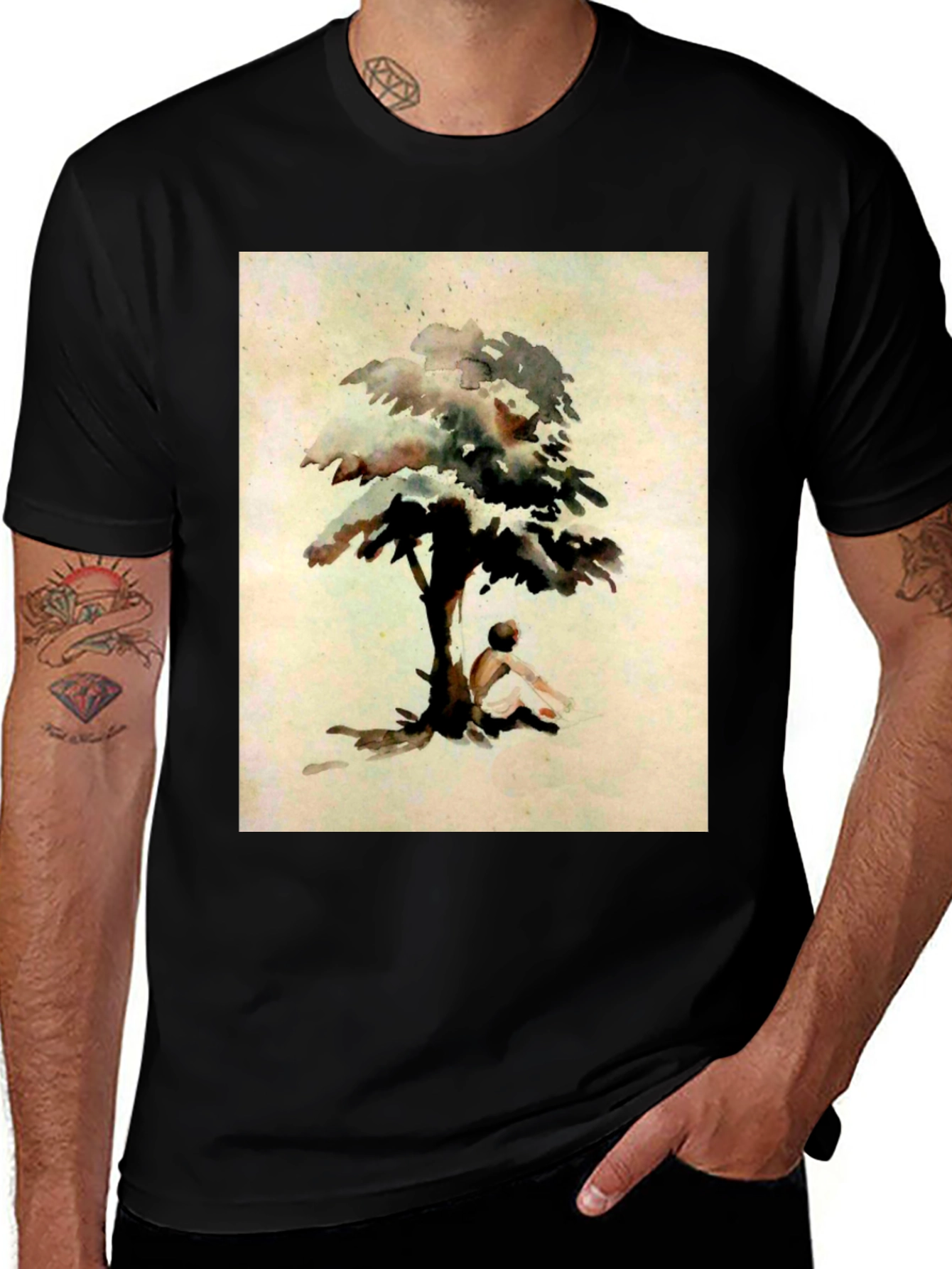 Variant 19 of Tree Contemplation Graphic Tee
