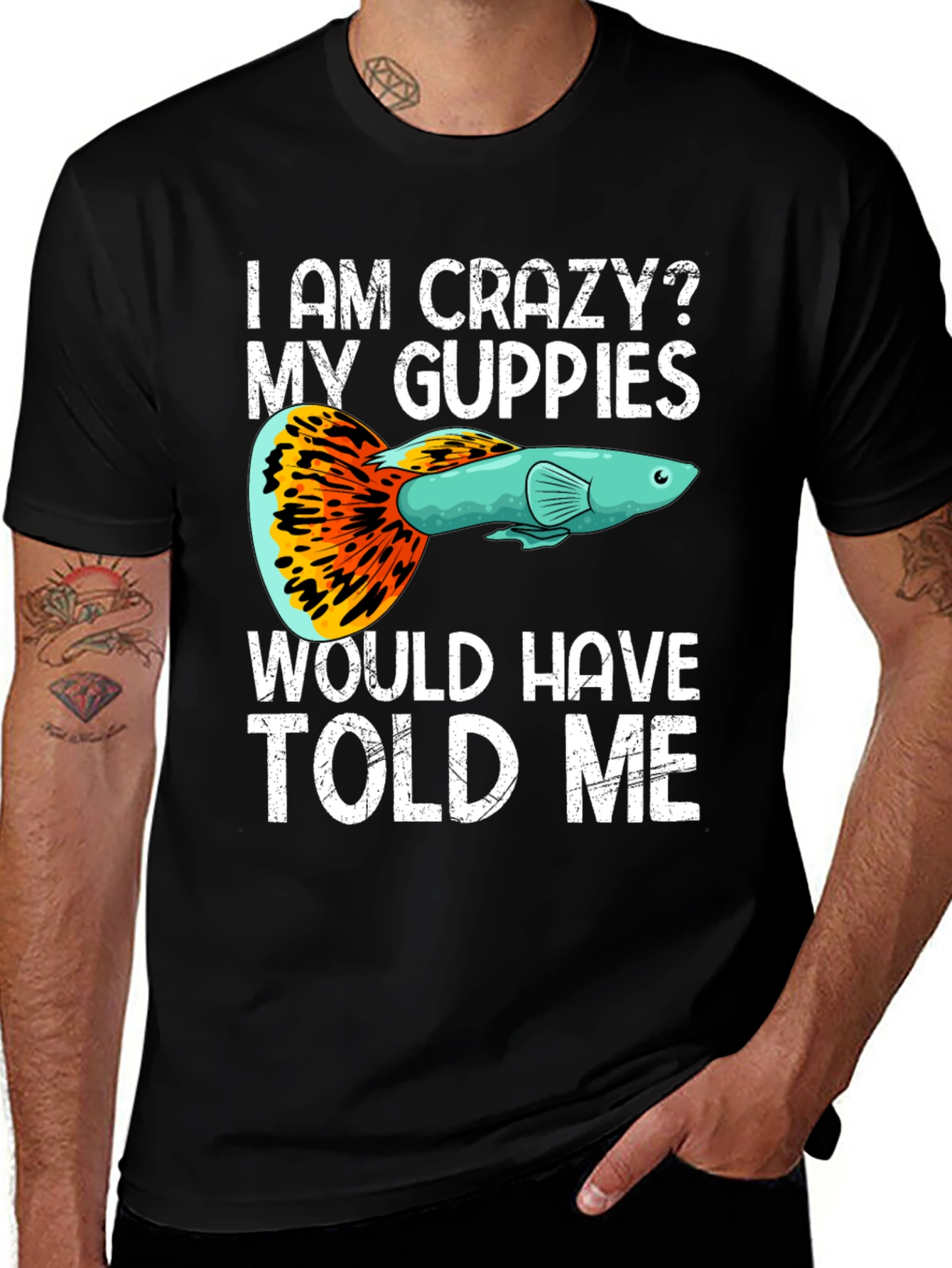 Variant 29 of Crazy Guppies T-Shirt - Fish Lover Apparel