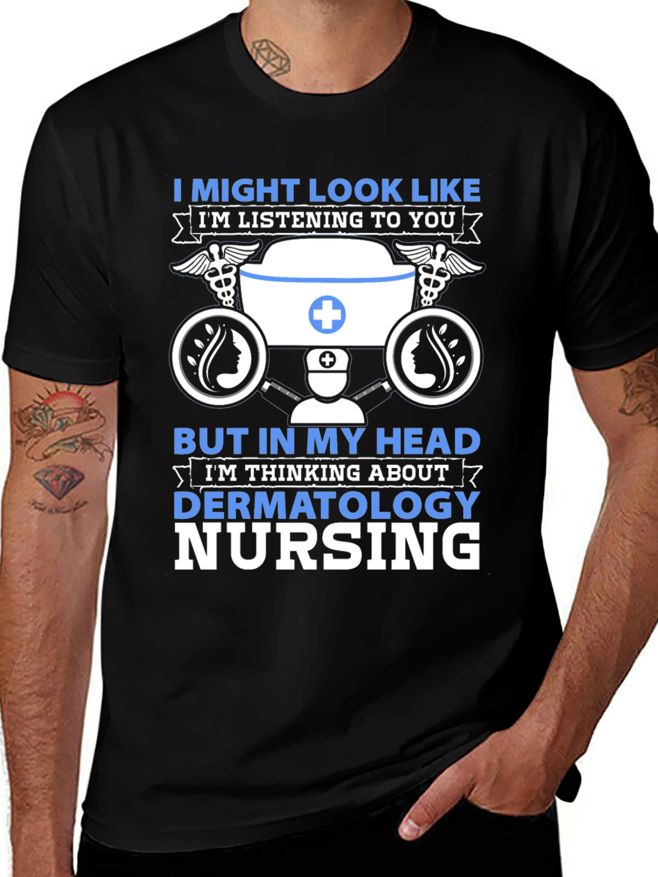 Variant 12 of Dermatology Nursing T-Shirt - Nurse Humor Tee