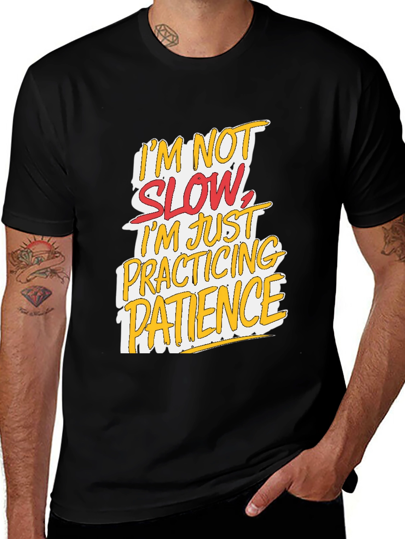 Variant 5 of Funny Patience Graphic T-Shirt