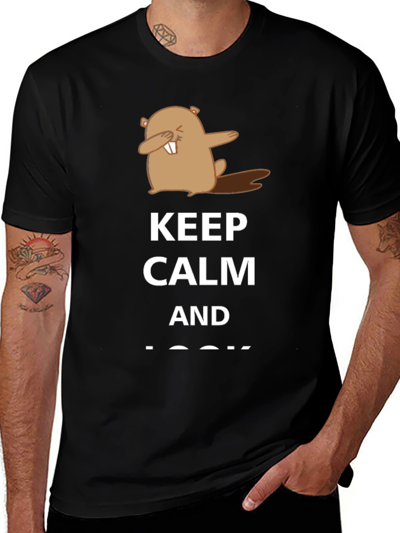 Variant 6 of Keep Calm Beaver Dab T-Shirt