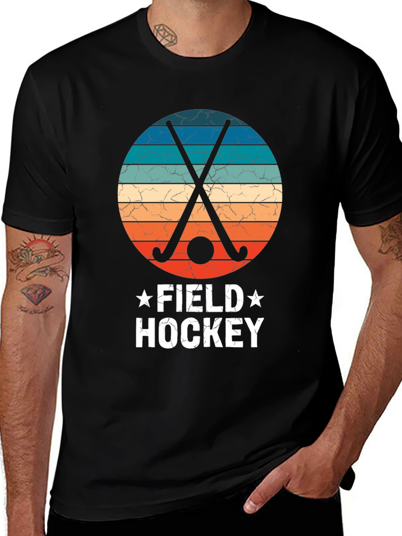 Variant 19 of Retro Field Hockey Graphic Tee