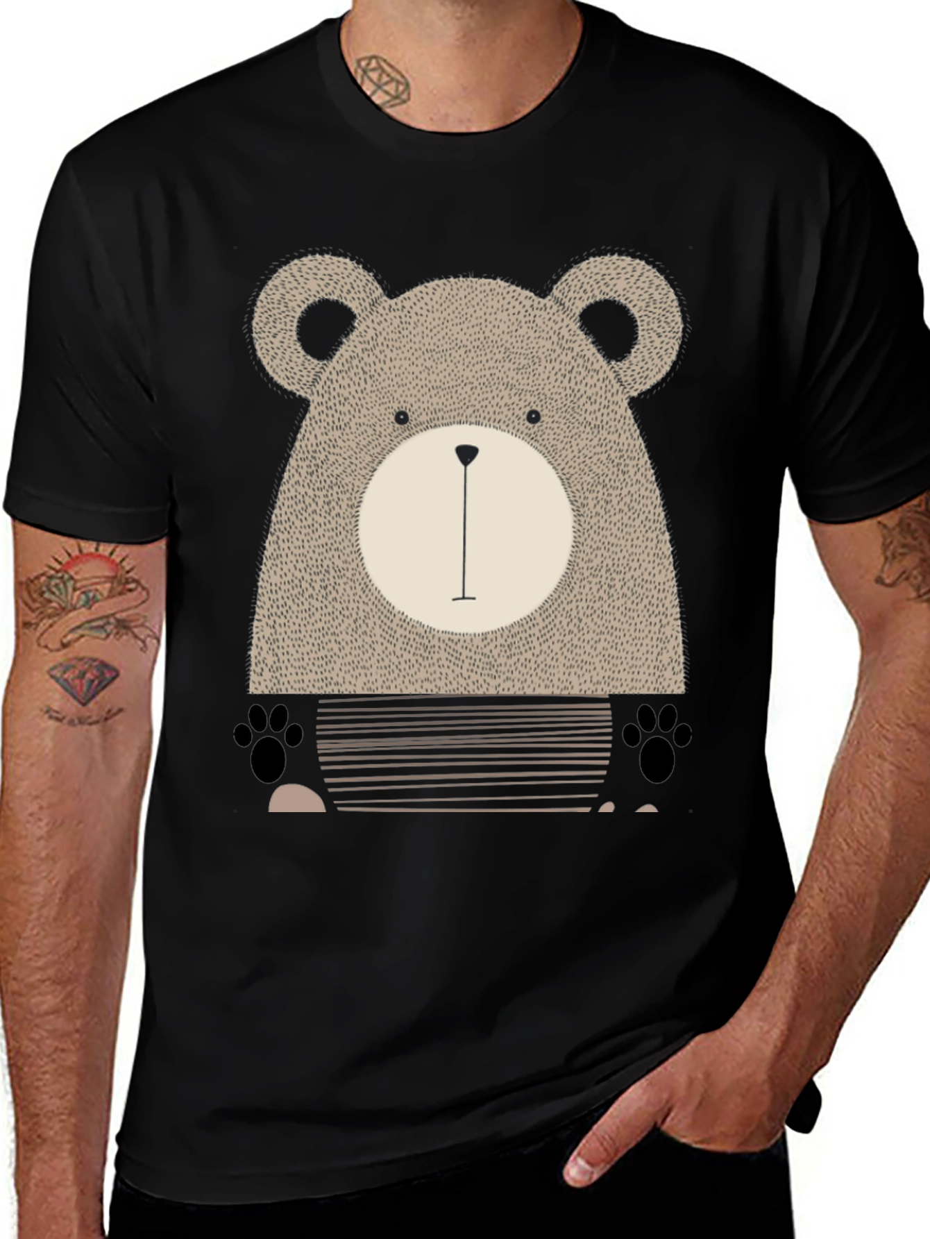 Variant 3 of Cute Bear Graphic T-Shirt - Unisex Design
