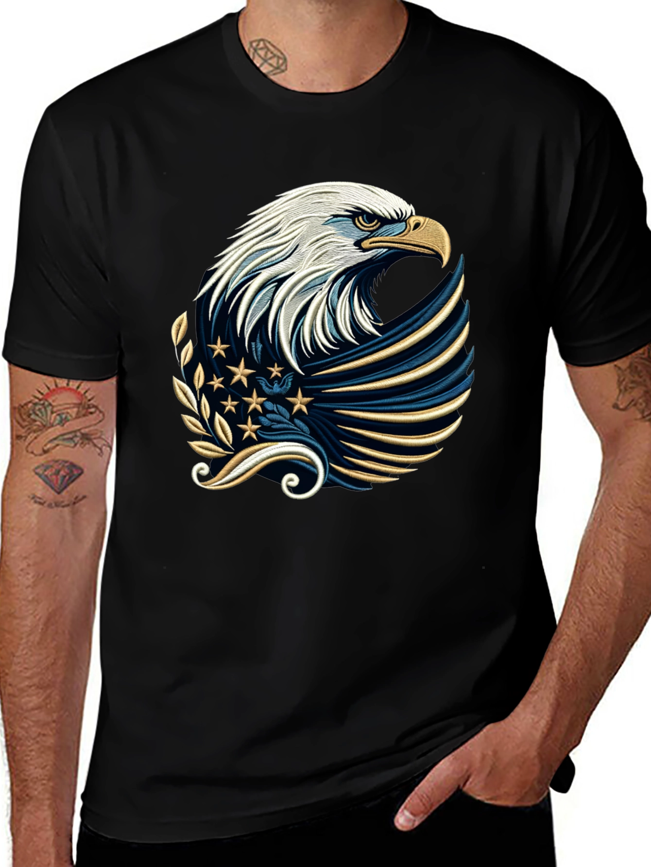 Variant 4 of Eagle Graphic Tee - Patriotic Style
