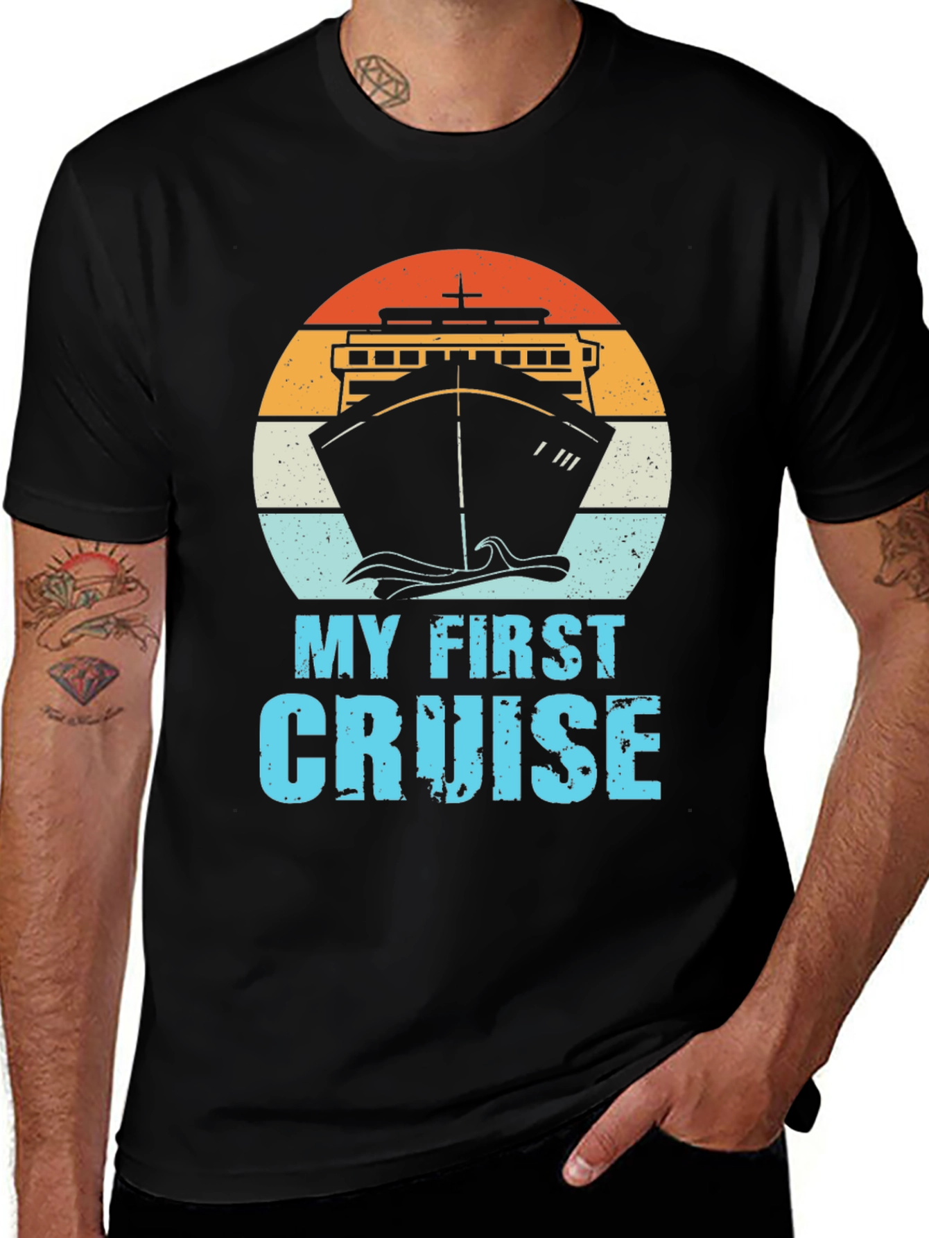 Variant 8 of My First Cruise T-Shirt - Nautical Vacation Tee