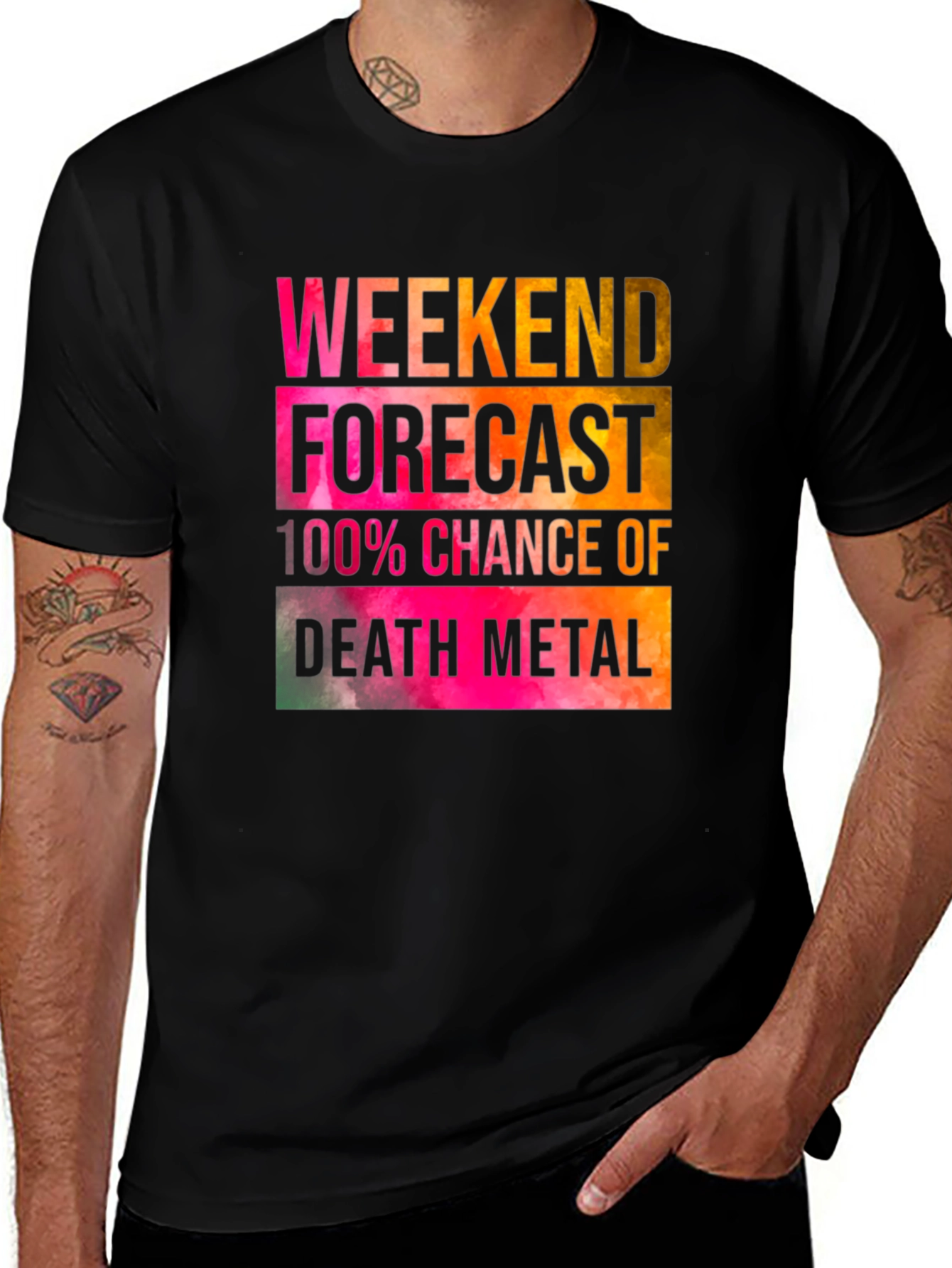 Weekend Forecast Death Metal T-Shirt