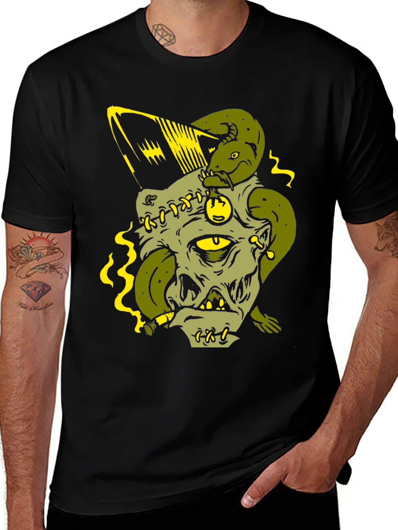 One-Eyed Monster Graphic Print Tee