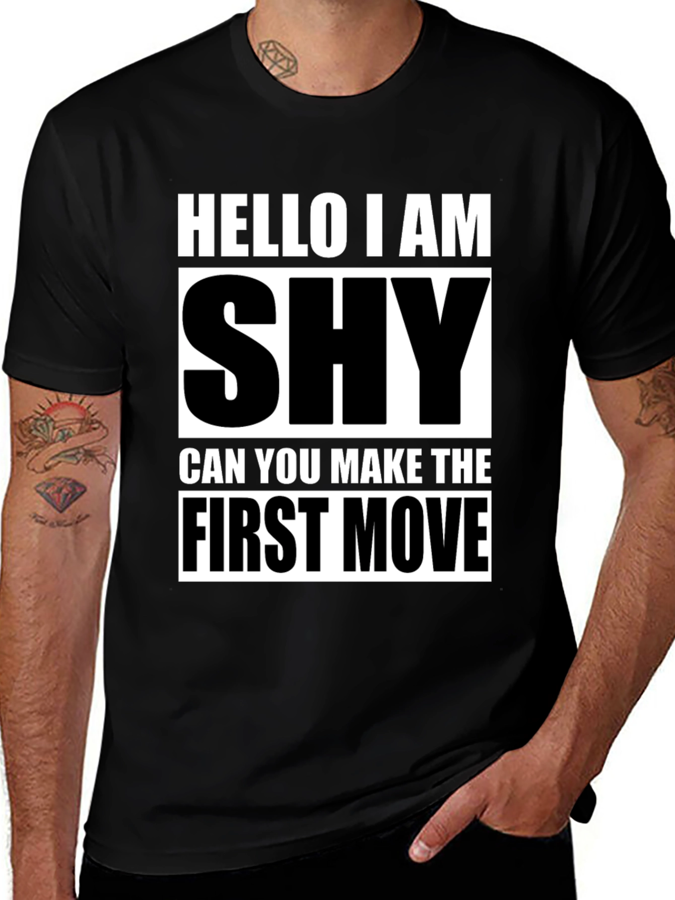 Variant 14 of Shy Introvert Humor Graphic T-Shirt