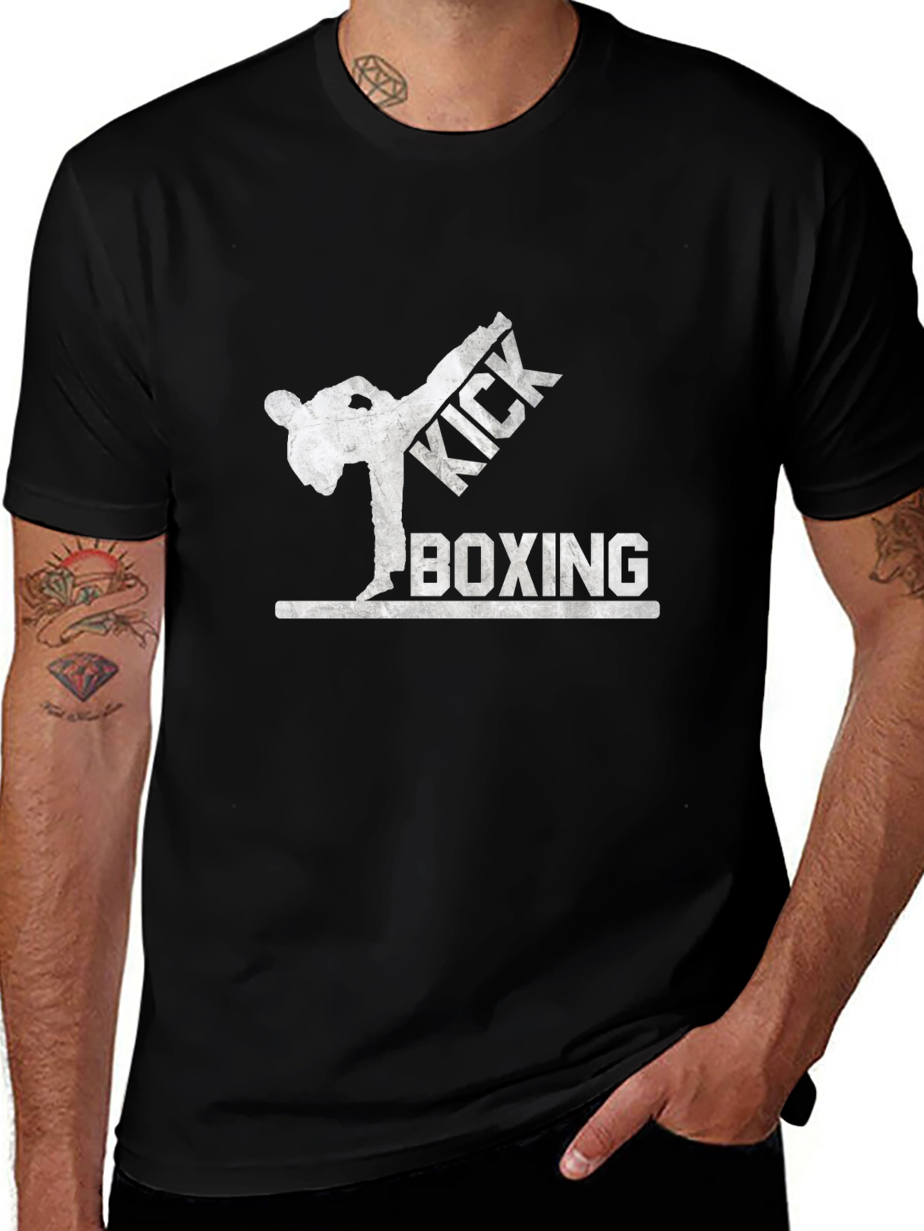 Variant 29 of Kick Boxing Graphic Tee - Martial Arts T-Shirt