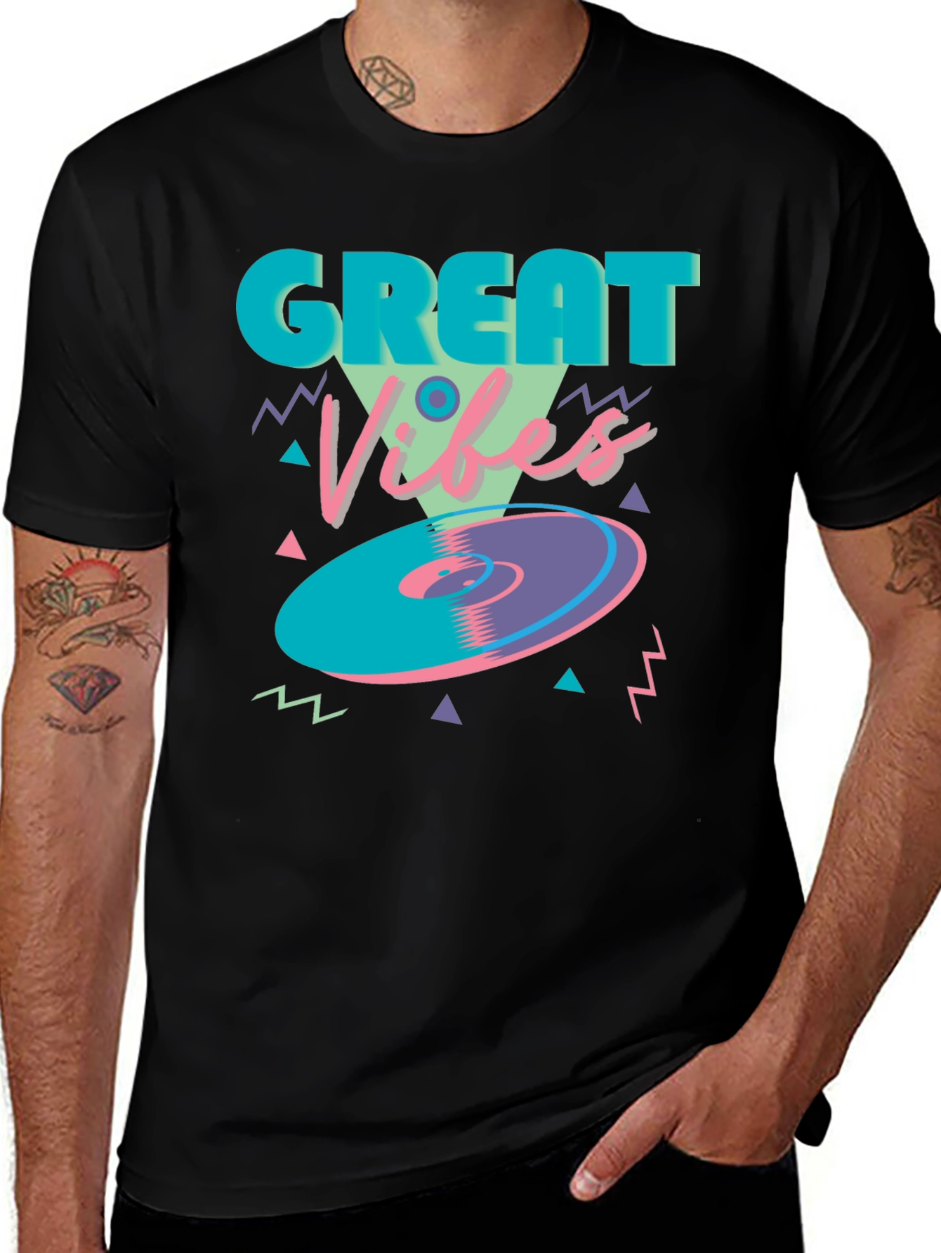 Variant 23 of Great Vibes Retro Graphic T-Shirt