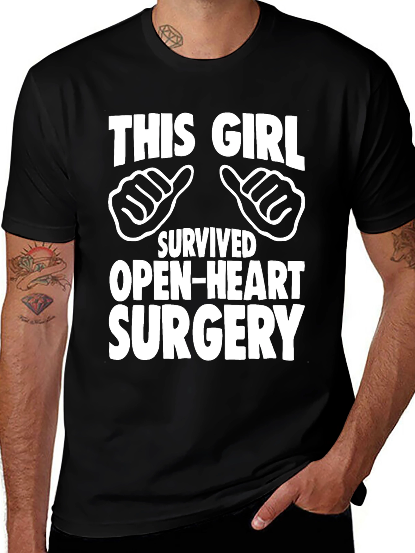 Variant 15 of Open-Heart Surgery Survivor Graphic Tee