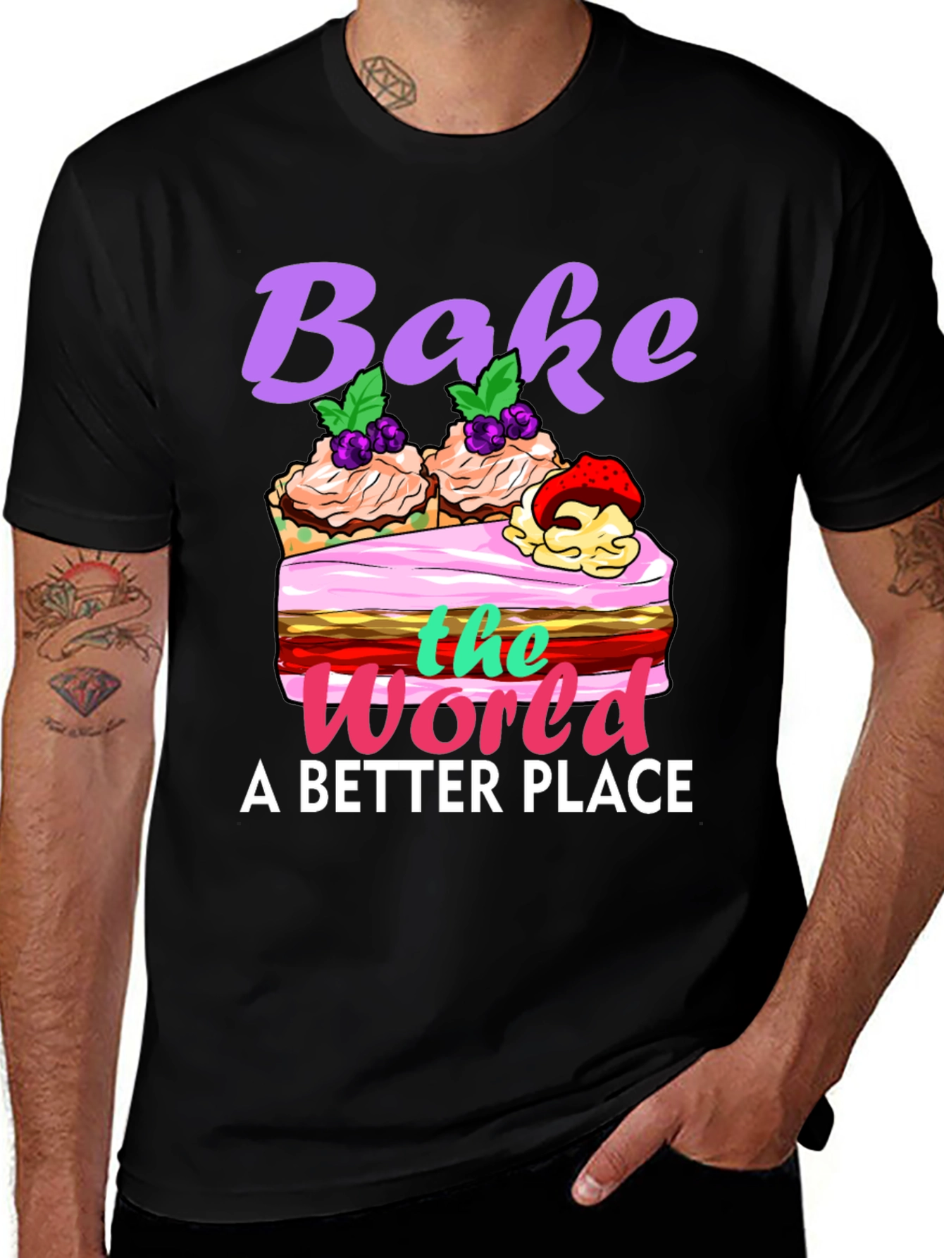 Variant 27 of Bake the World Better T-Shirt
