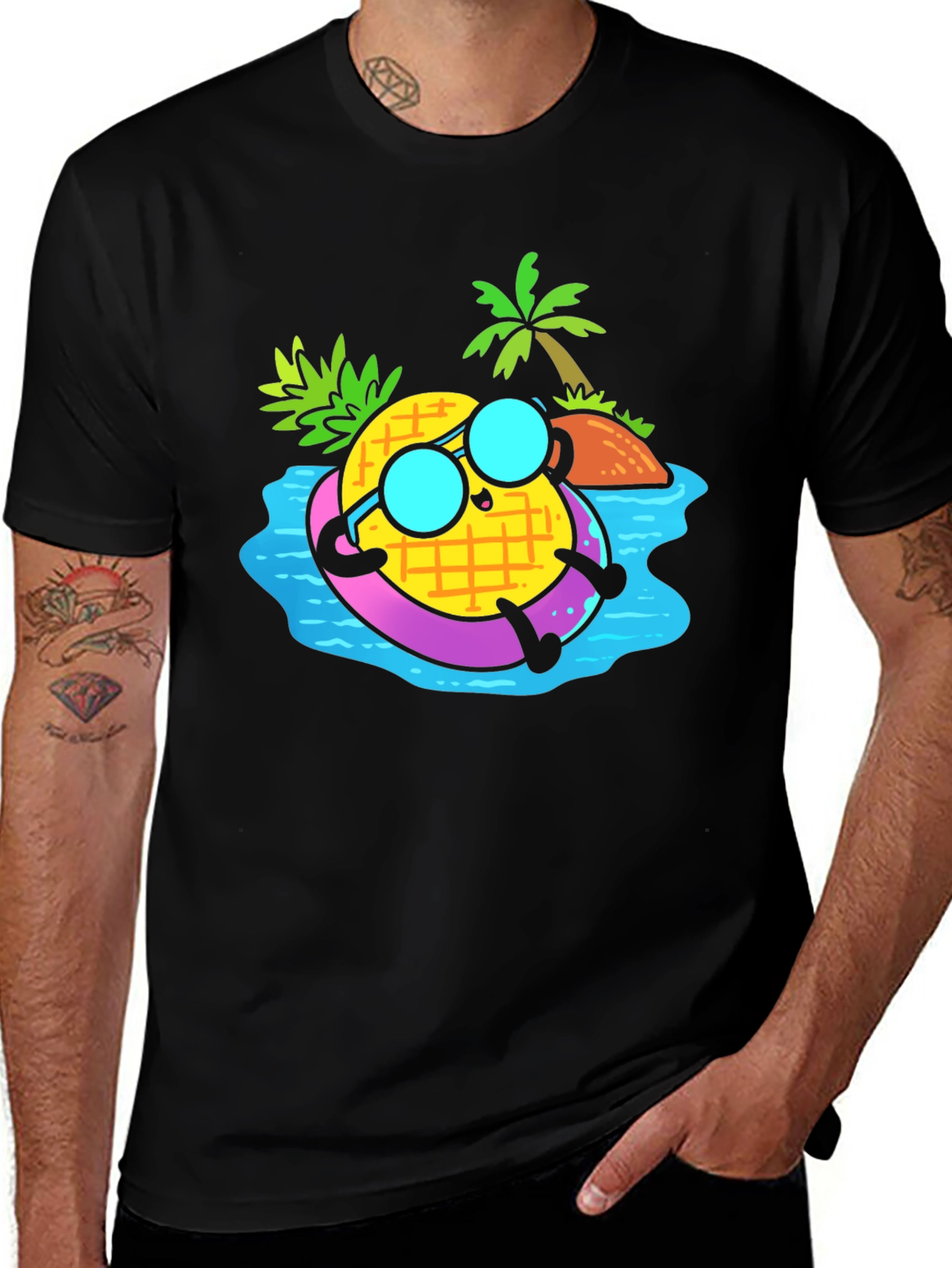 Variant 9 of Tropical Pineapple T-Shirt