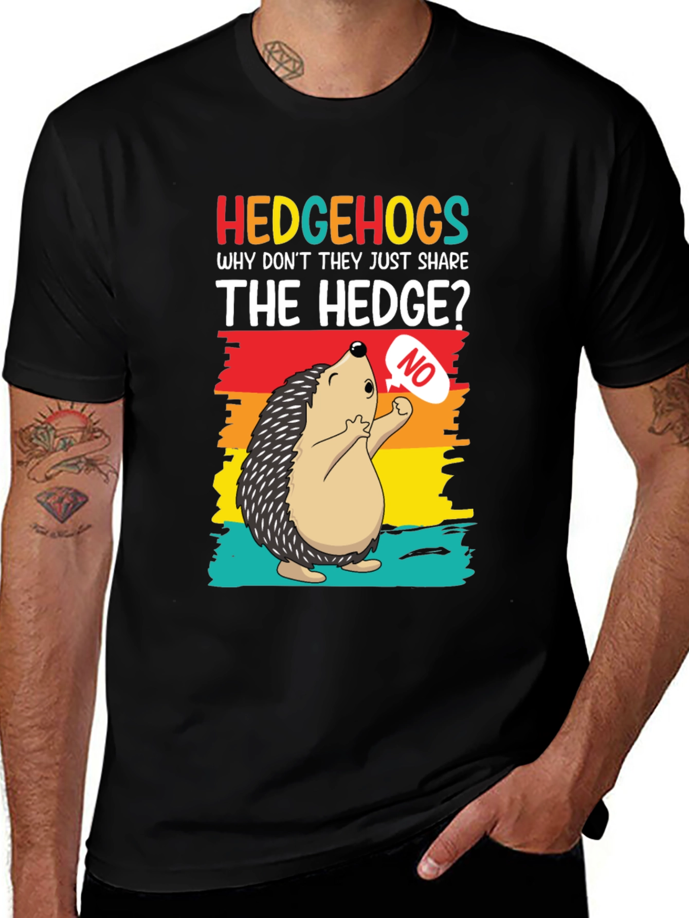 Variant 17 of Hedgehog Graphic Tee - Share the Hedge?