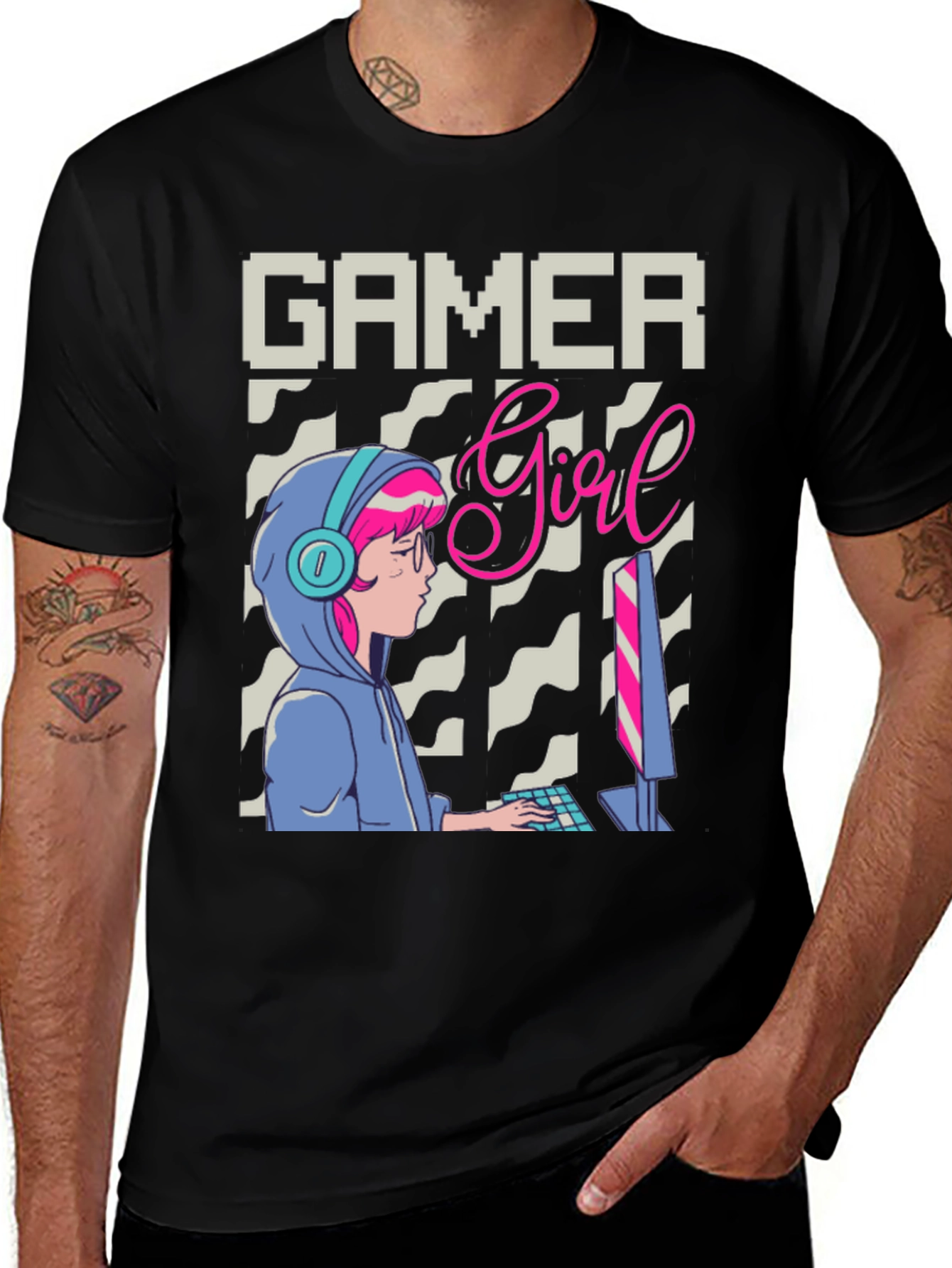 Variant 4 of Gamer Girl Graphic Tee - Stylish Gaming Apparel