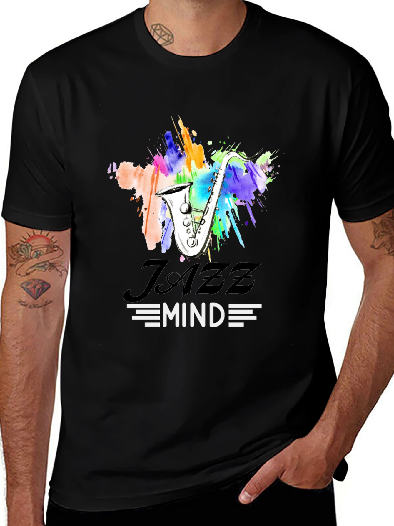 Variant 23 of Jazz Mind Graphic Tee - Cool Music Lover Shirt