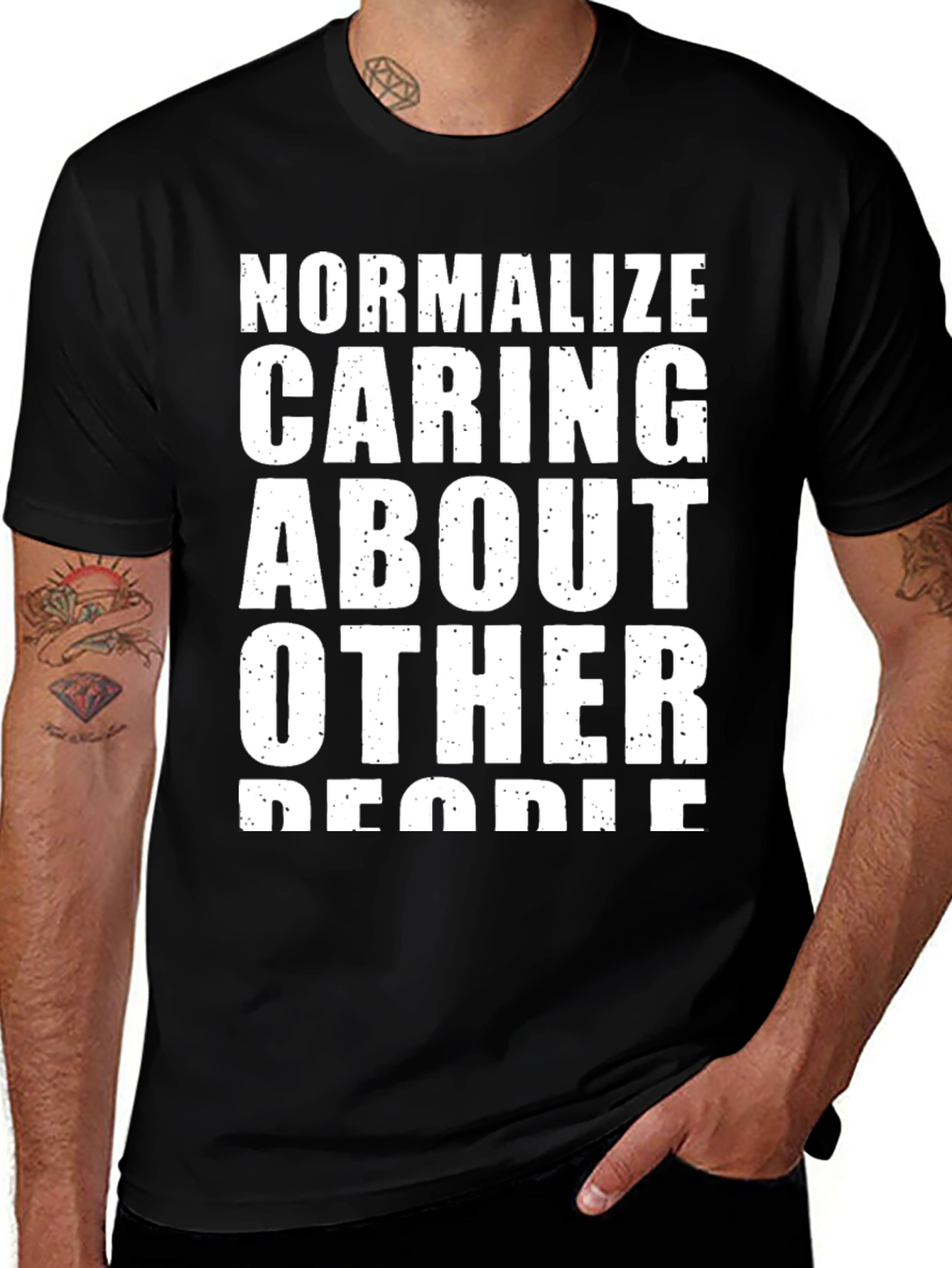 Variant 6 of Normalize Caring About Other People Graphic Tee